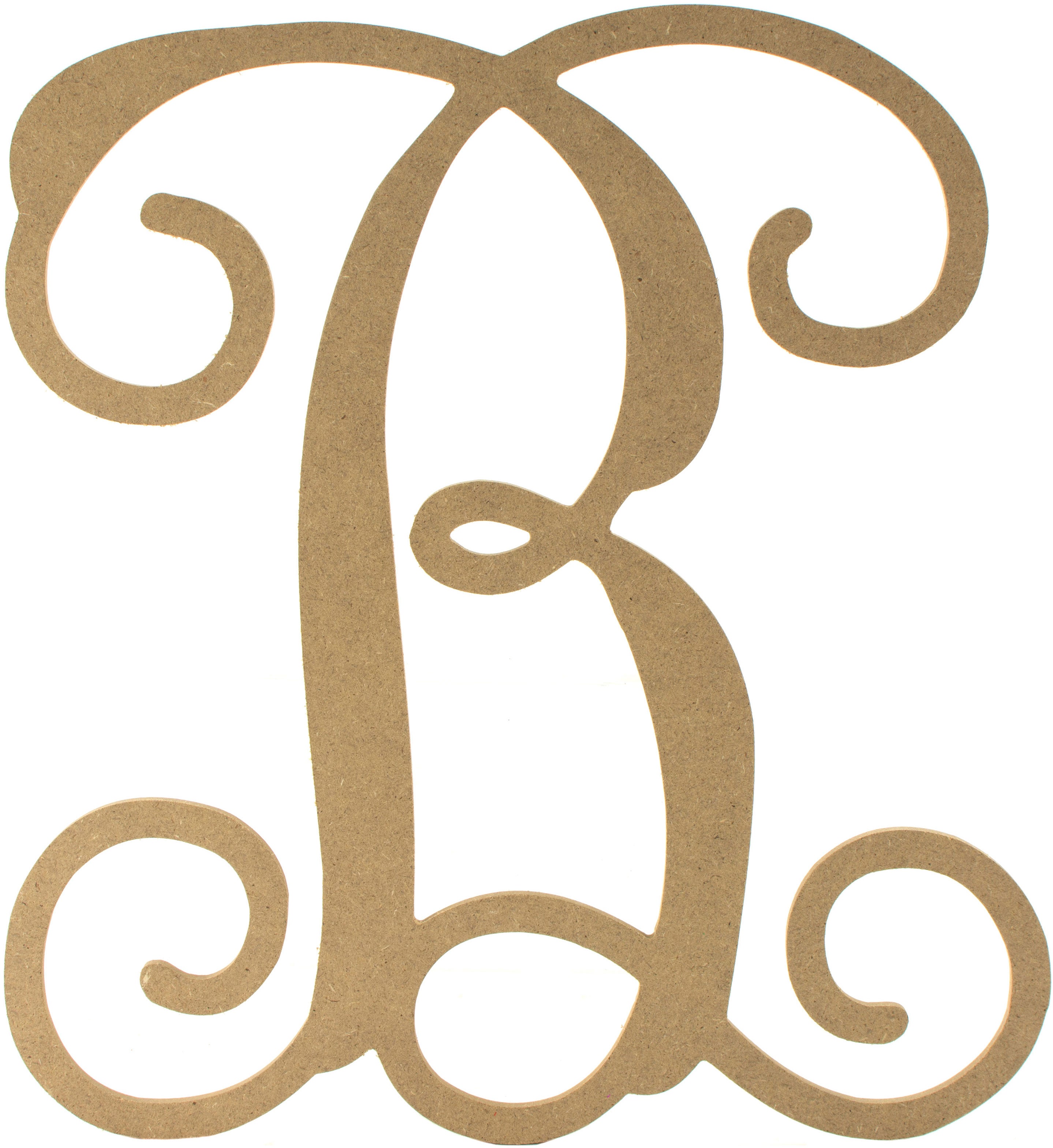 12" Wood Letter Vine Monogram: B Item Number: AB2197