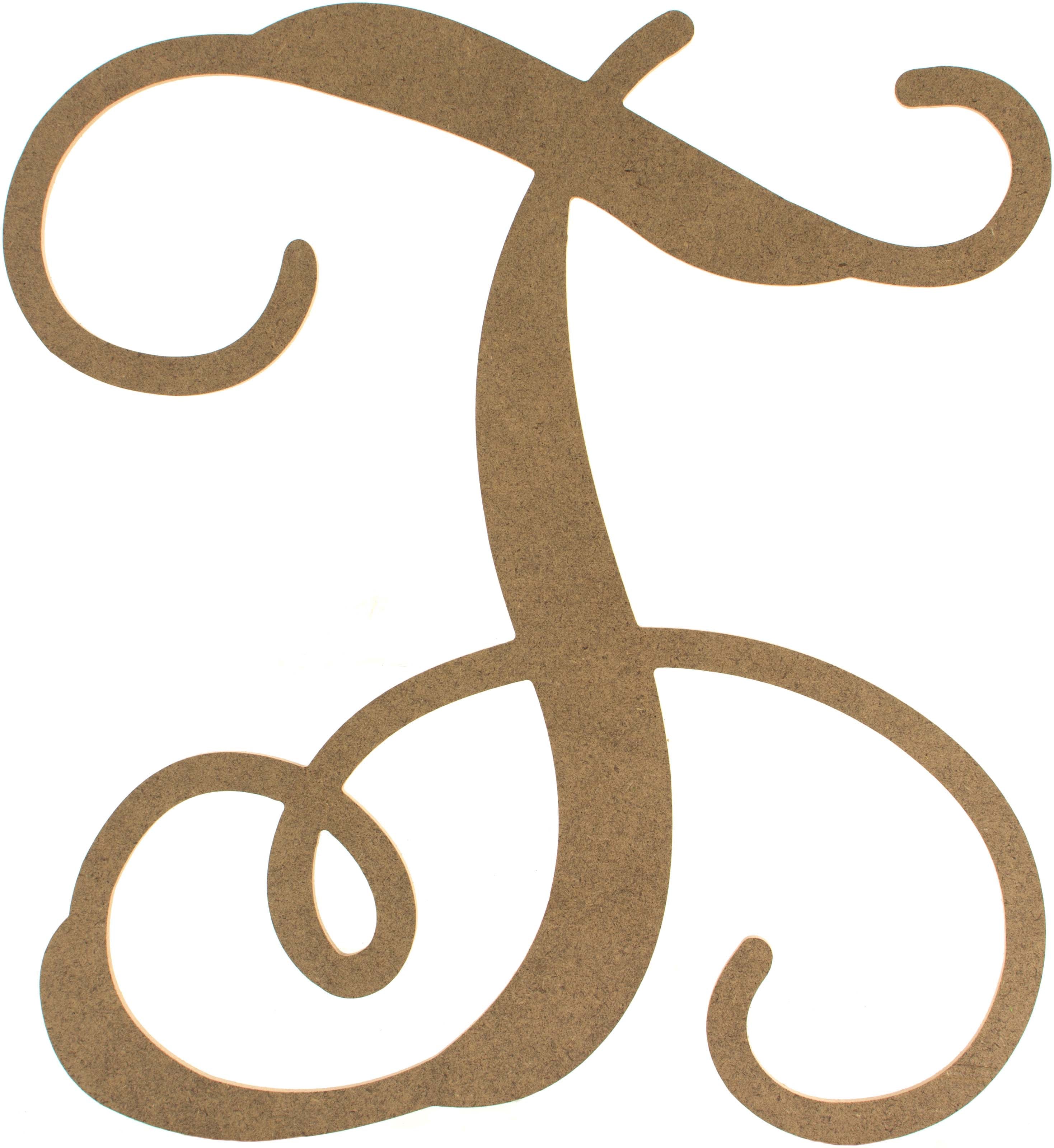 12" Wood Letter Vine Monogram: T Item Number: AB2215