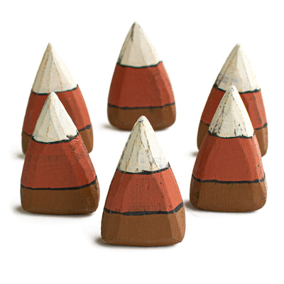 Wooden Candy Corn Decorations (6) Item Number: 17732