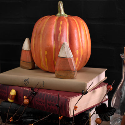 Wooden Candy Corn Decorations (6) Lifestyle Photo