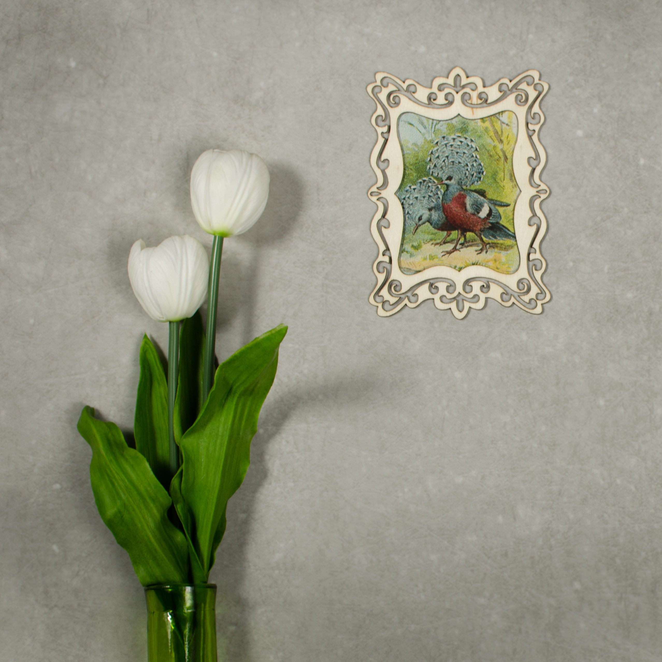 5.75" Wooden Cut Filagree Rectangle Frame: Natural Lifestyle Photo
