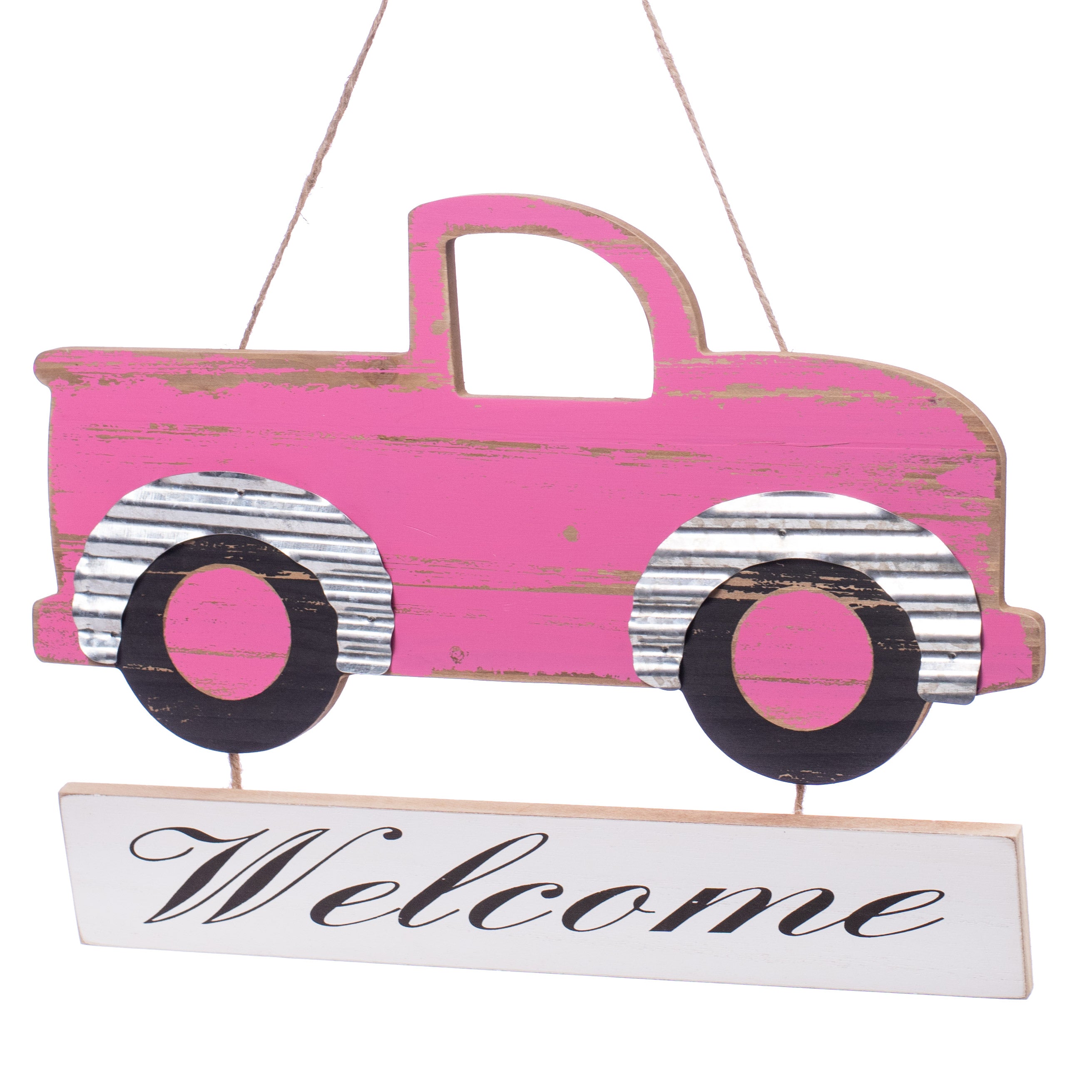 14" Wooden Old Truck Hanger Item Number: 62465PK