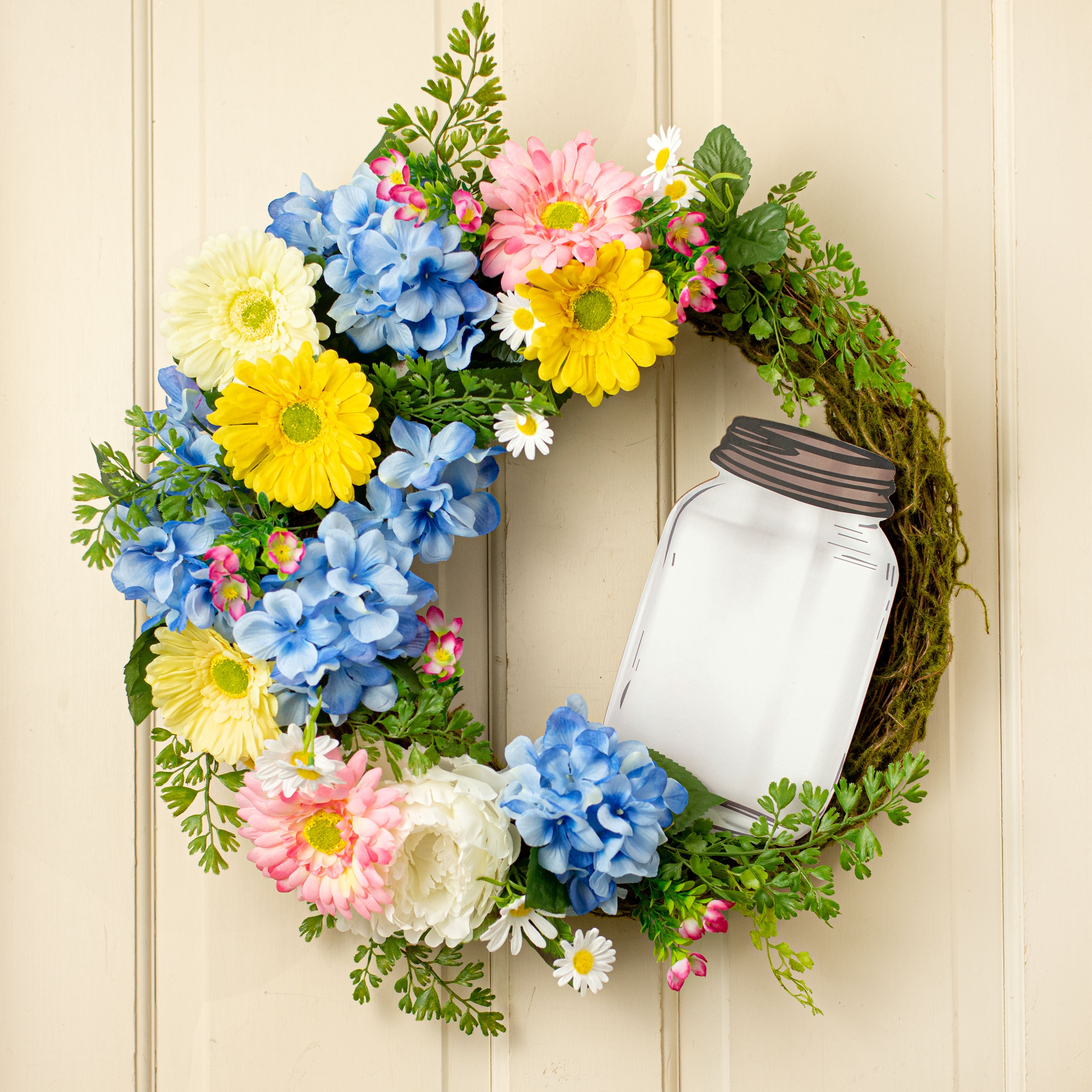 10" Wooden Sign: Blank Mason Jar Lifestyle Photo