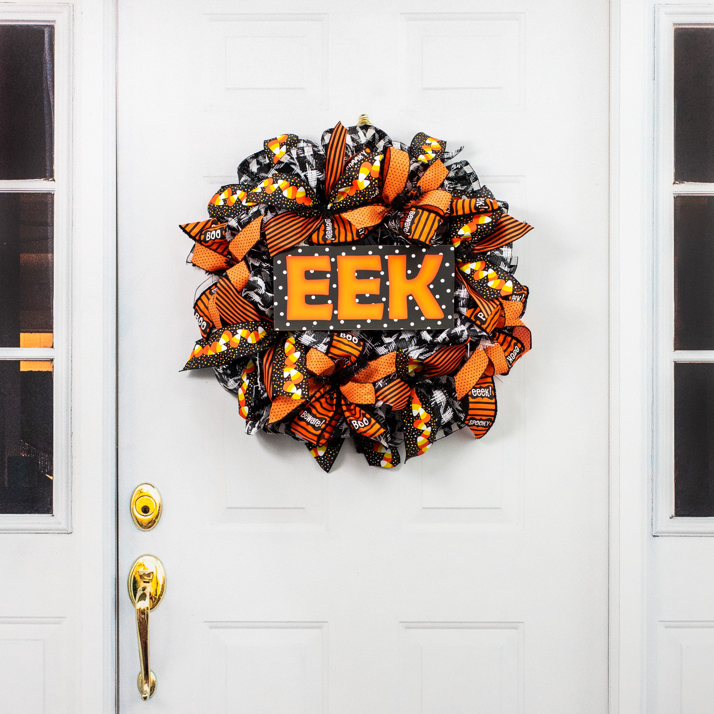 12" Wooden Sign: Bold EEK detail photo 4