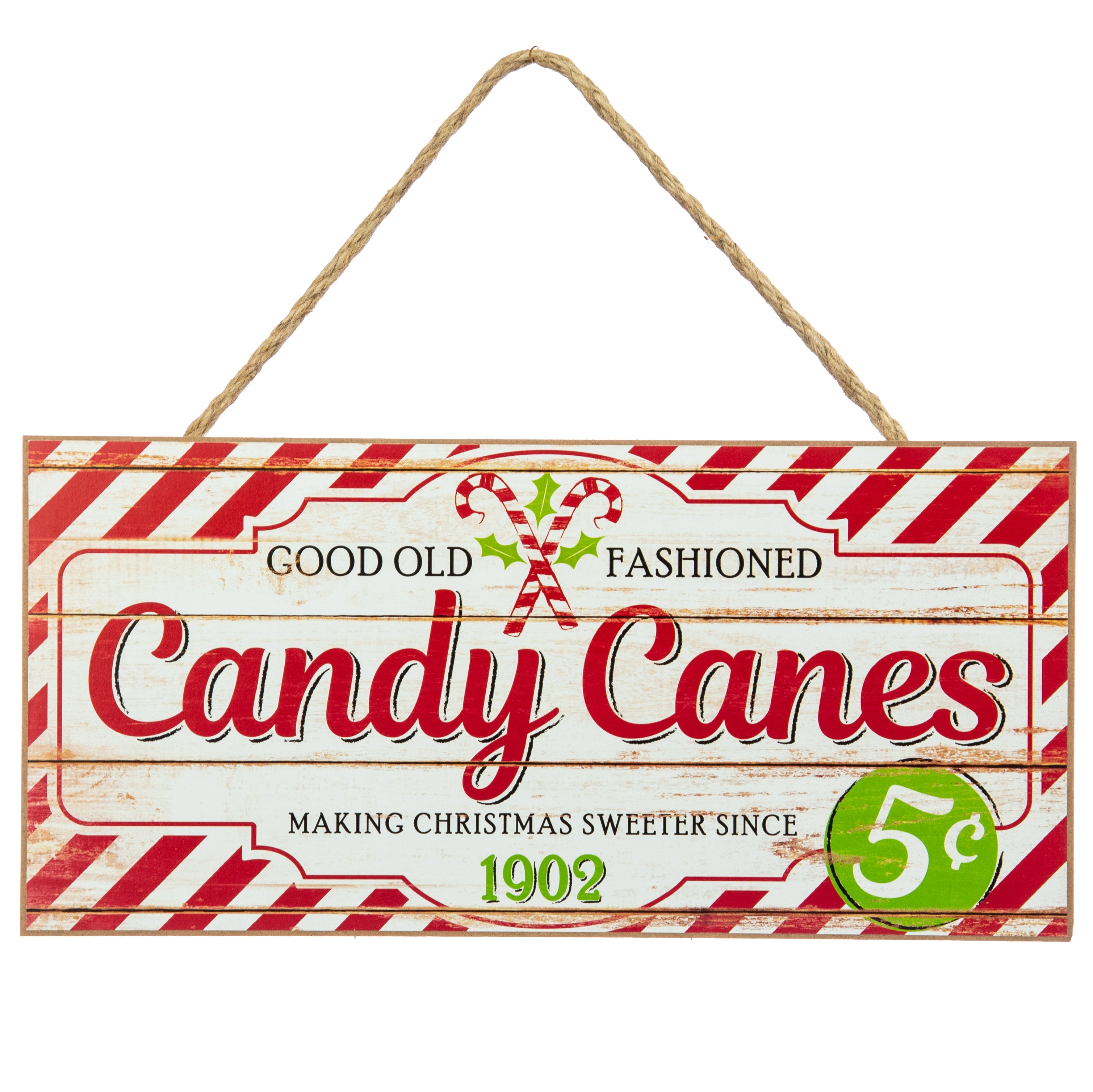 12" Wooden Sign: Candy Canes for Sale Item Number: AP8171