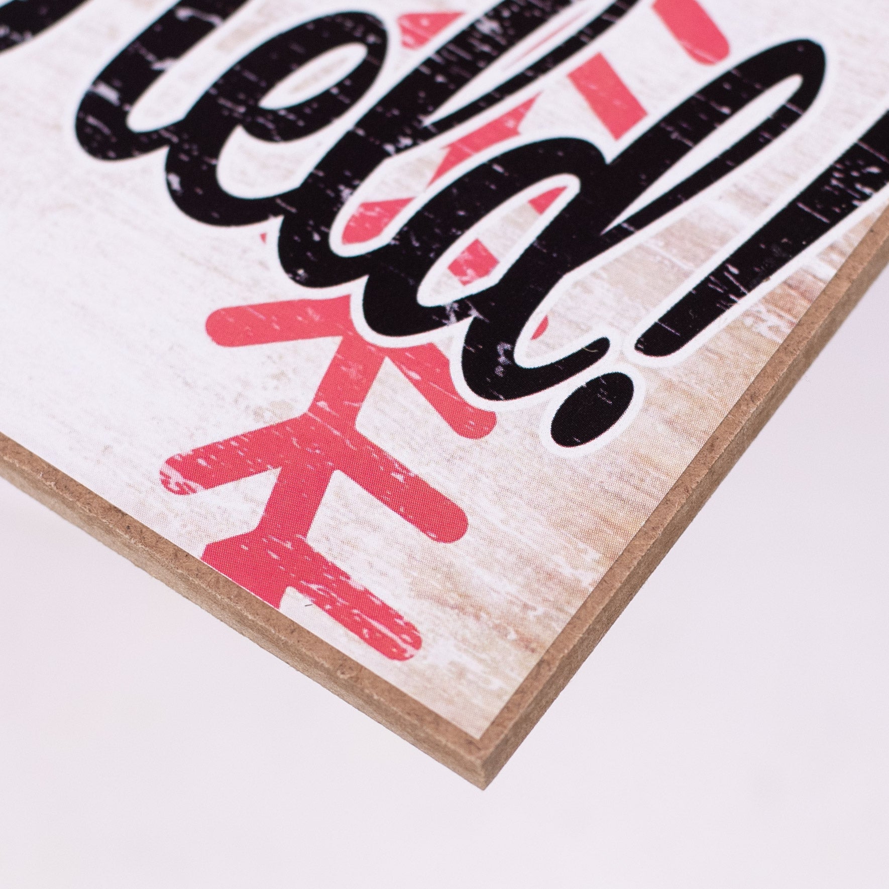12" Wooden Sign: Check the Ball Field detail photo 3