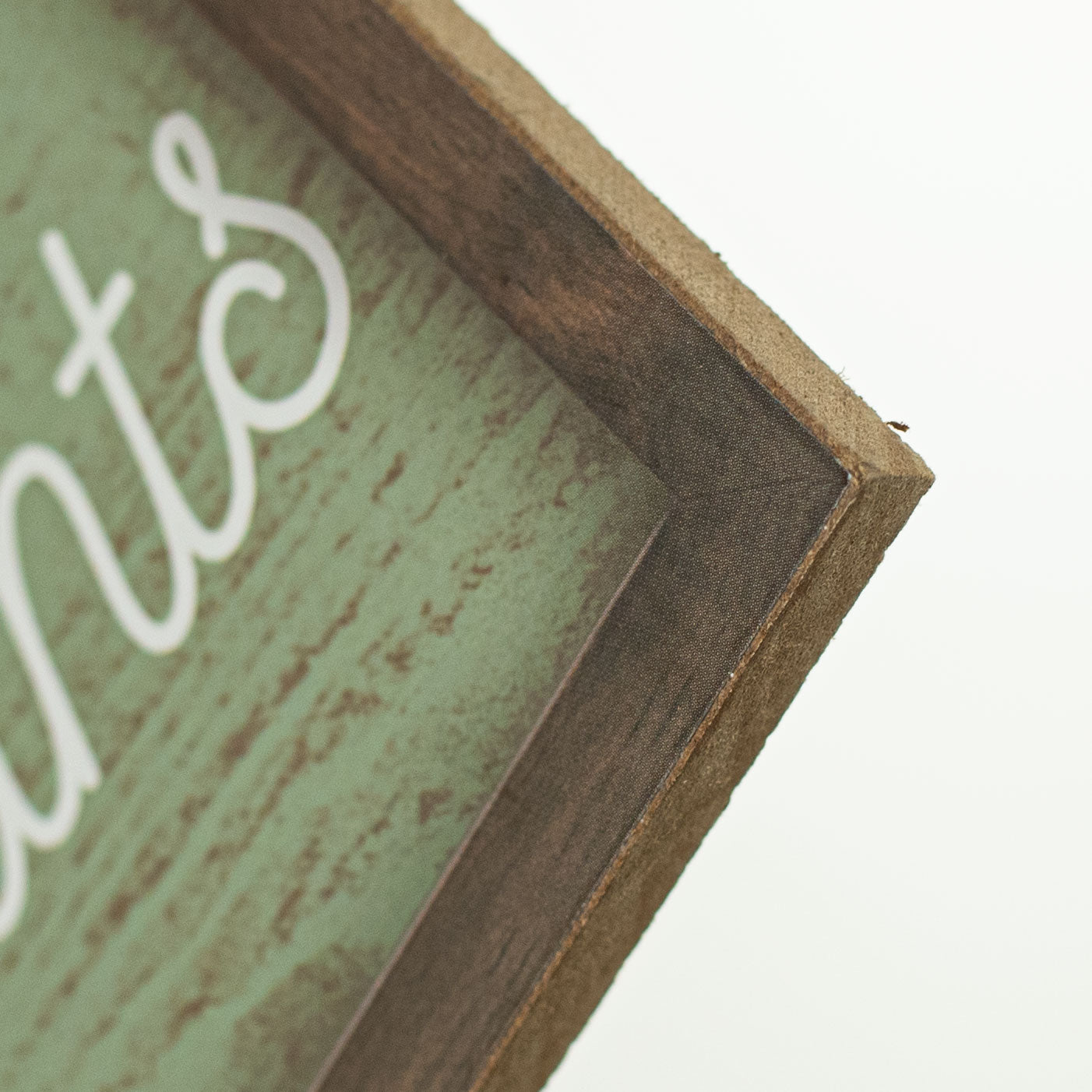 12" Wooden Sign: Garden Market detail photo 3