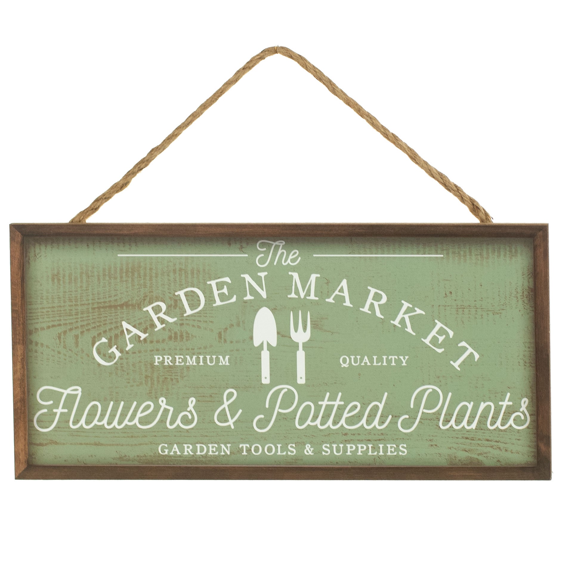 12" Wooden Sign: Garden Market Item Number: AP8750