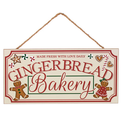 12" Wooden Sign: Gingerbread Bakery Item Number: AP8727