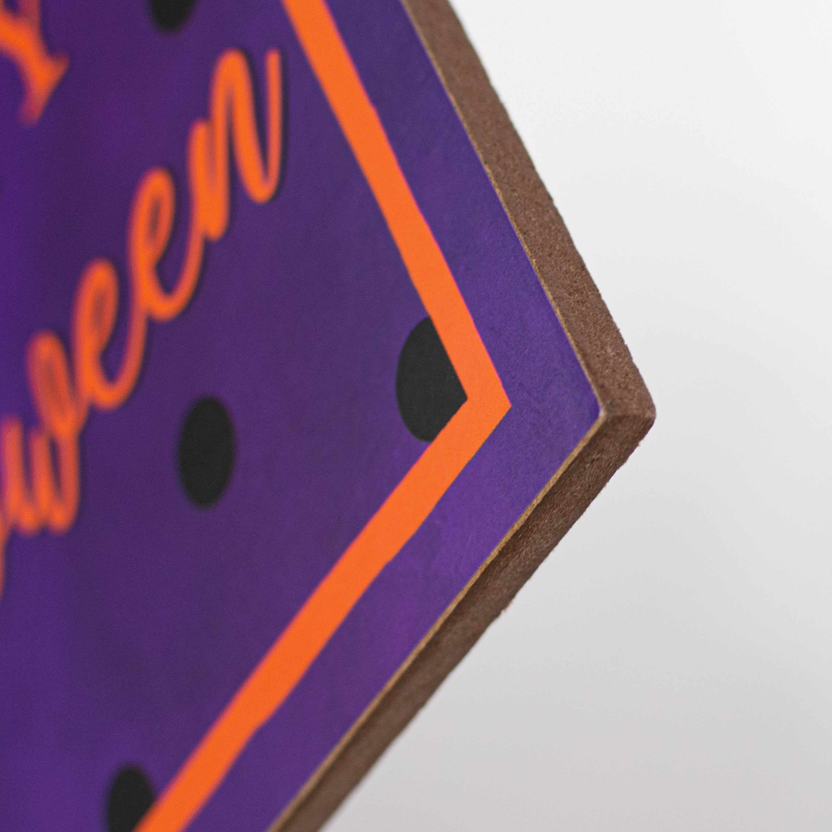 12" Wooden Sign: Halloween Frankenstein detail photo 3