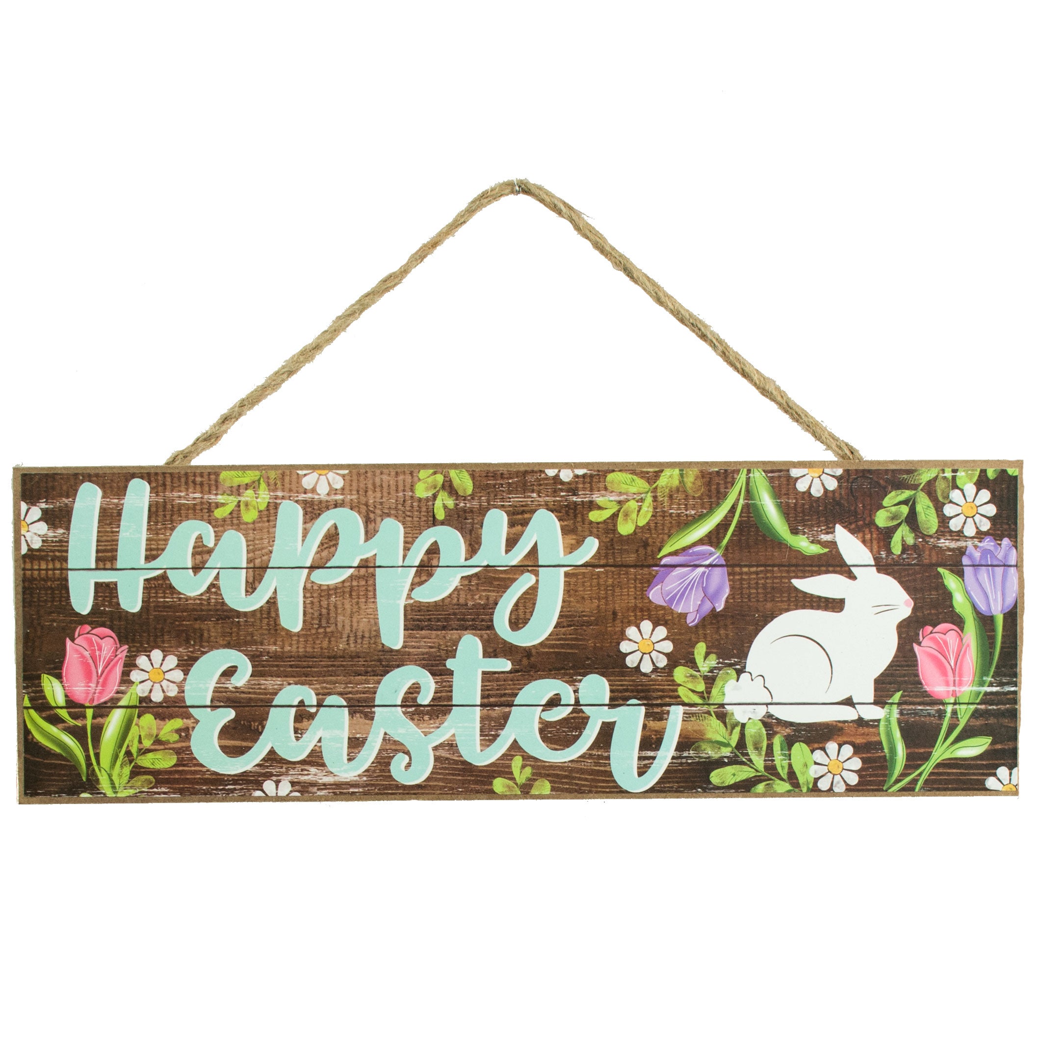 15" Wooden Sign: Happy Easter Bunny Item Number: AP805004