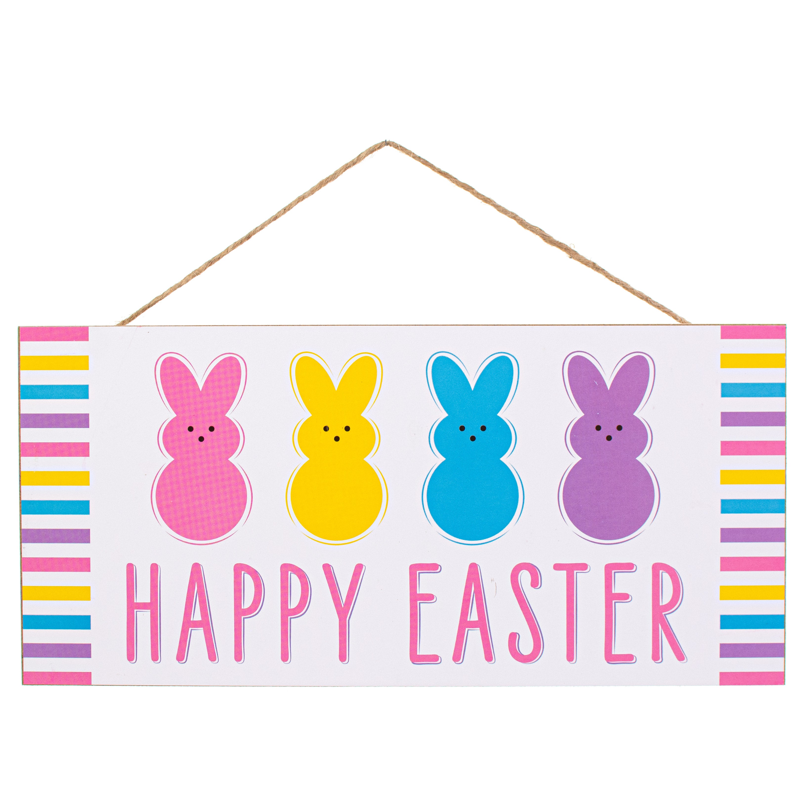 12" Wooden Sign: Happy Easter Sugar Bunny Item Number: AP8764