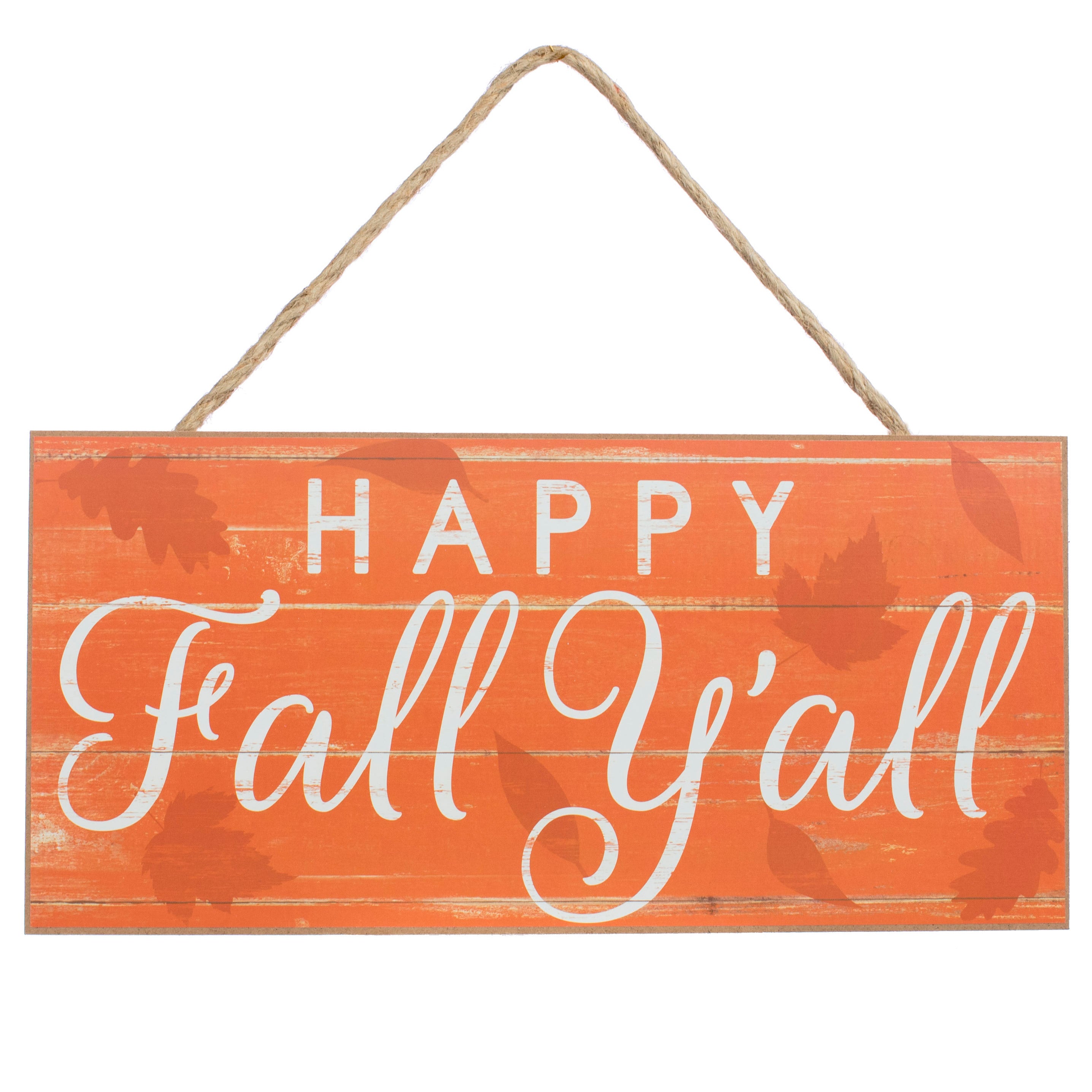 12" Wooden Sign: Happy Fall Y'all Item Number: AP8180