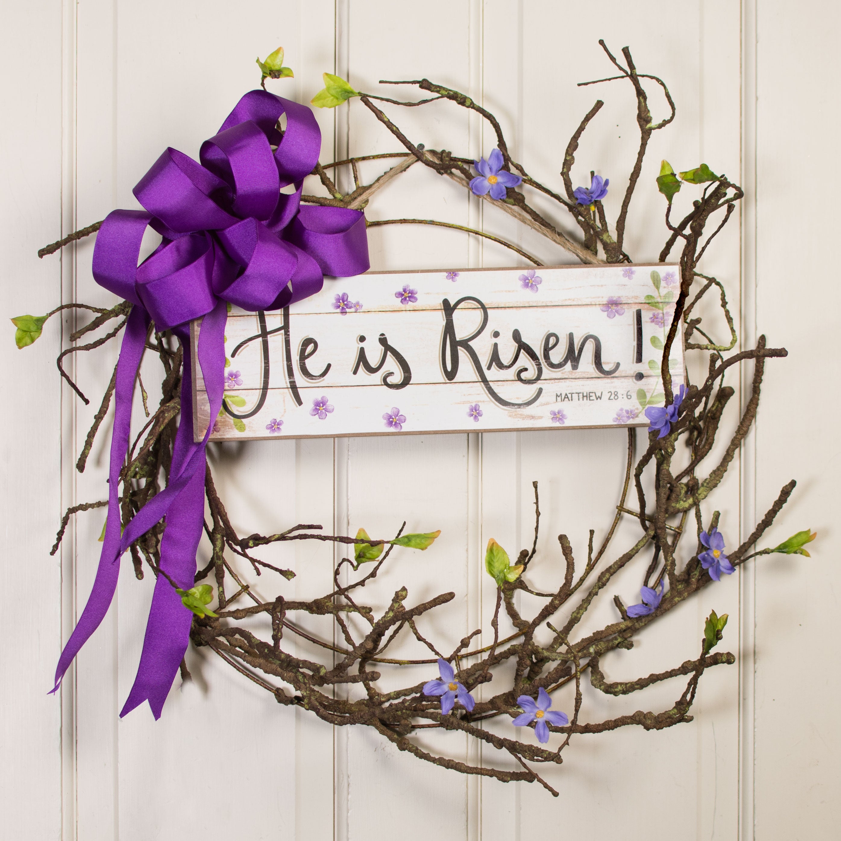 15" Wooden Sign: He Is Risen Lifestyle Photo