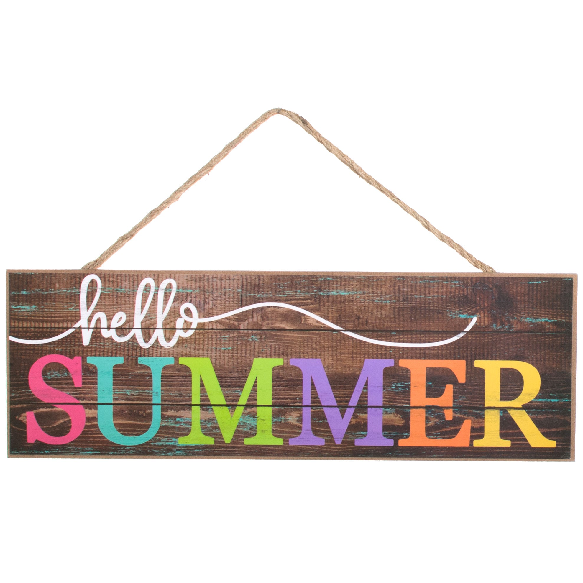 15" Wooden Sign: Hello Summer Item Number: AP801704