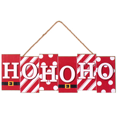 14" Wooden Sign: Ho Ho Ho Blocks Item Number: AP7042