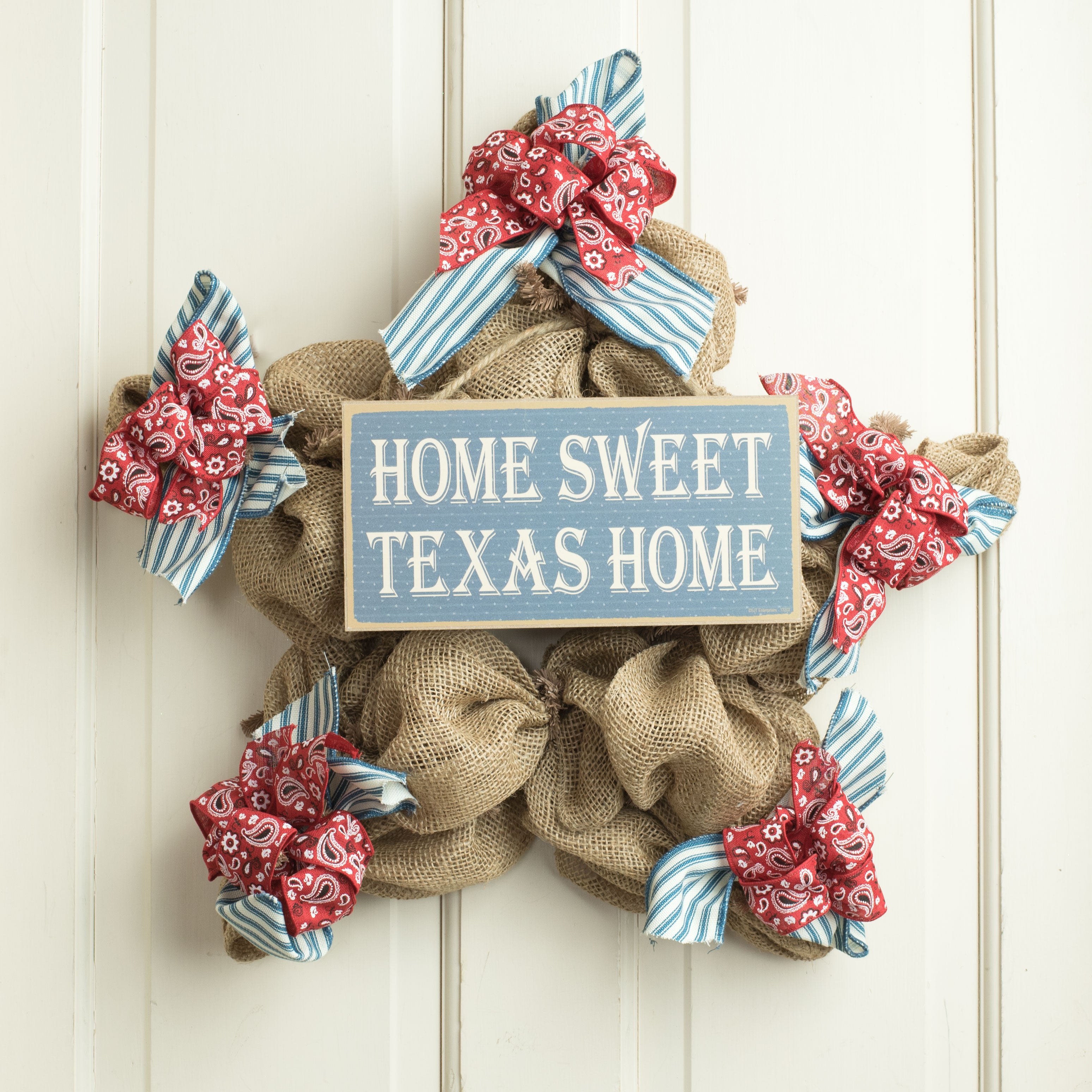 10" Wooden Sign: Home Sweet Texas Lifestyle Photo