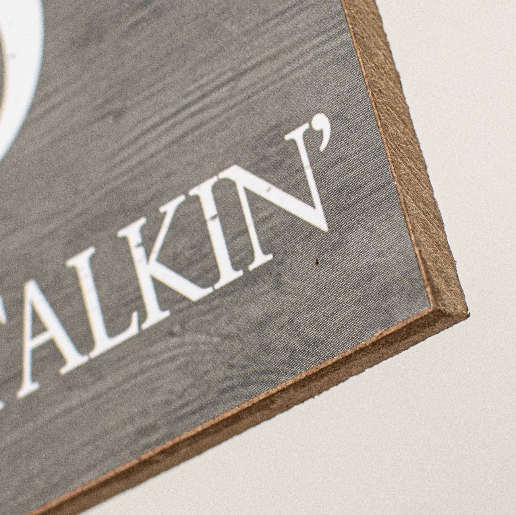 12" Wooden Sign: House Rules detail photo 3