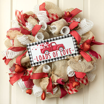 12" Wooden Sign: Loads of Love Truck Lifestyle Photo