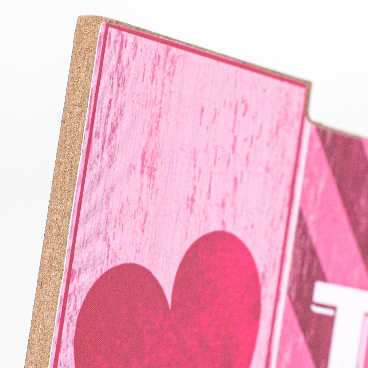 14" Wooden Sign: Love Blocks detail photo 3