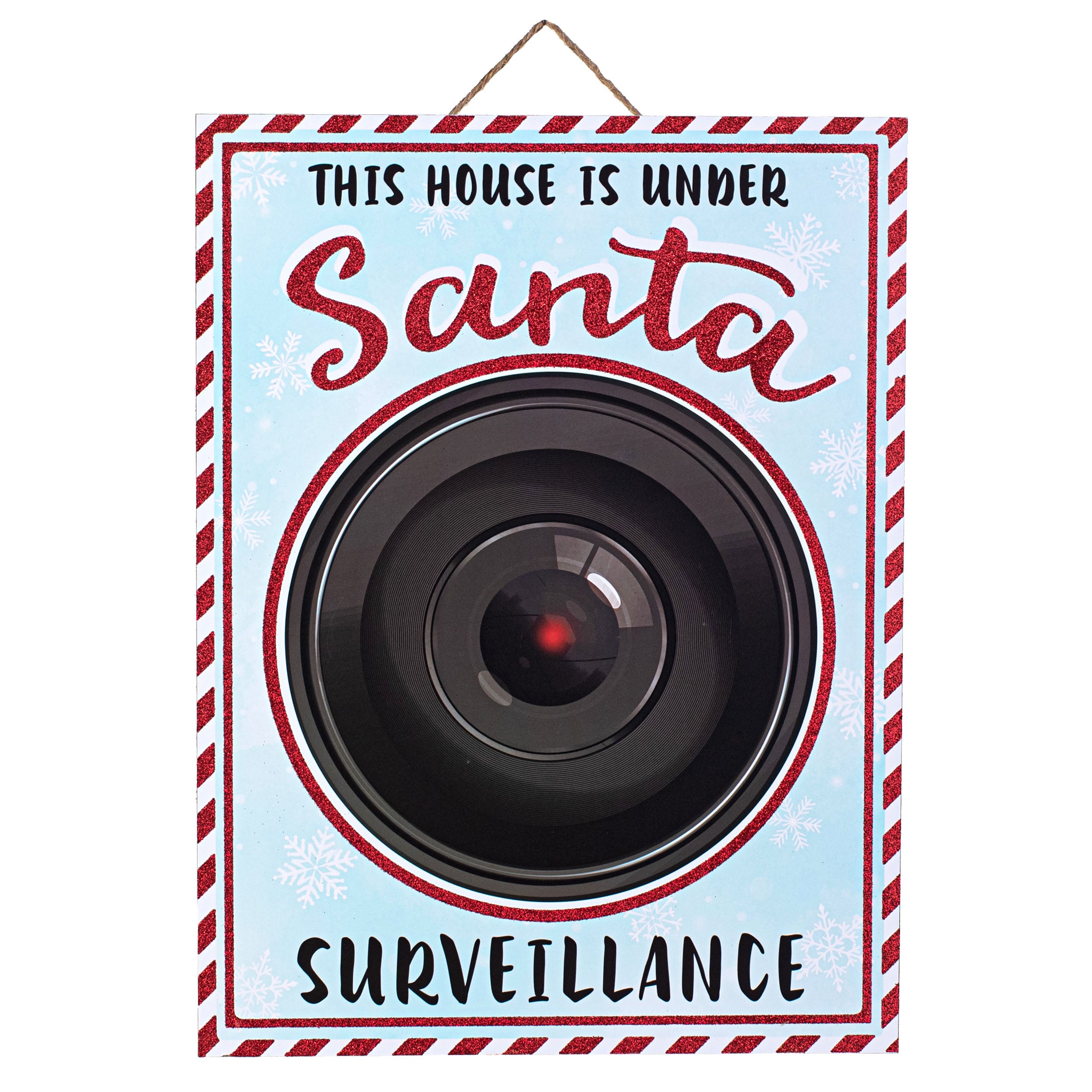 16" Wooden Sign: Santa Surveillance Item Number: AP7817