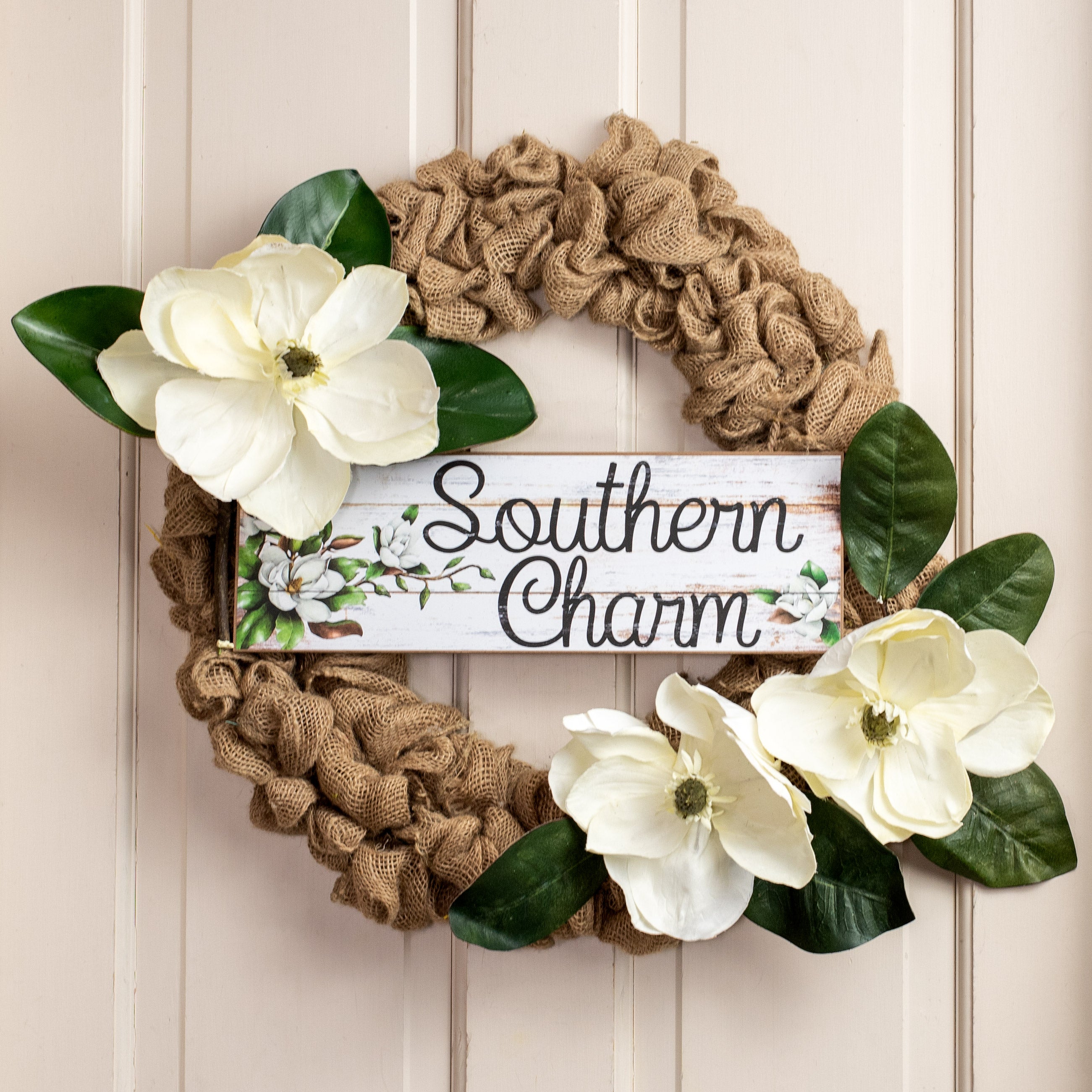 15" Wooden Sign: Southern Charm Lifestyle Photo