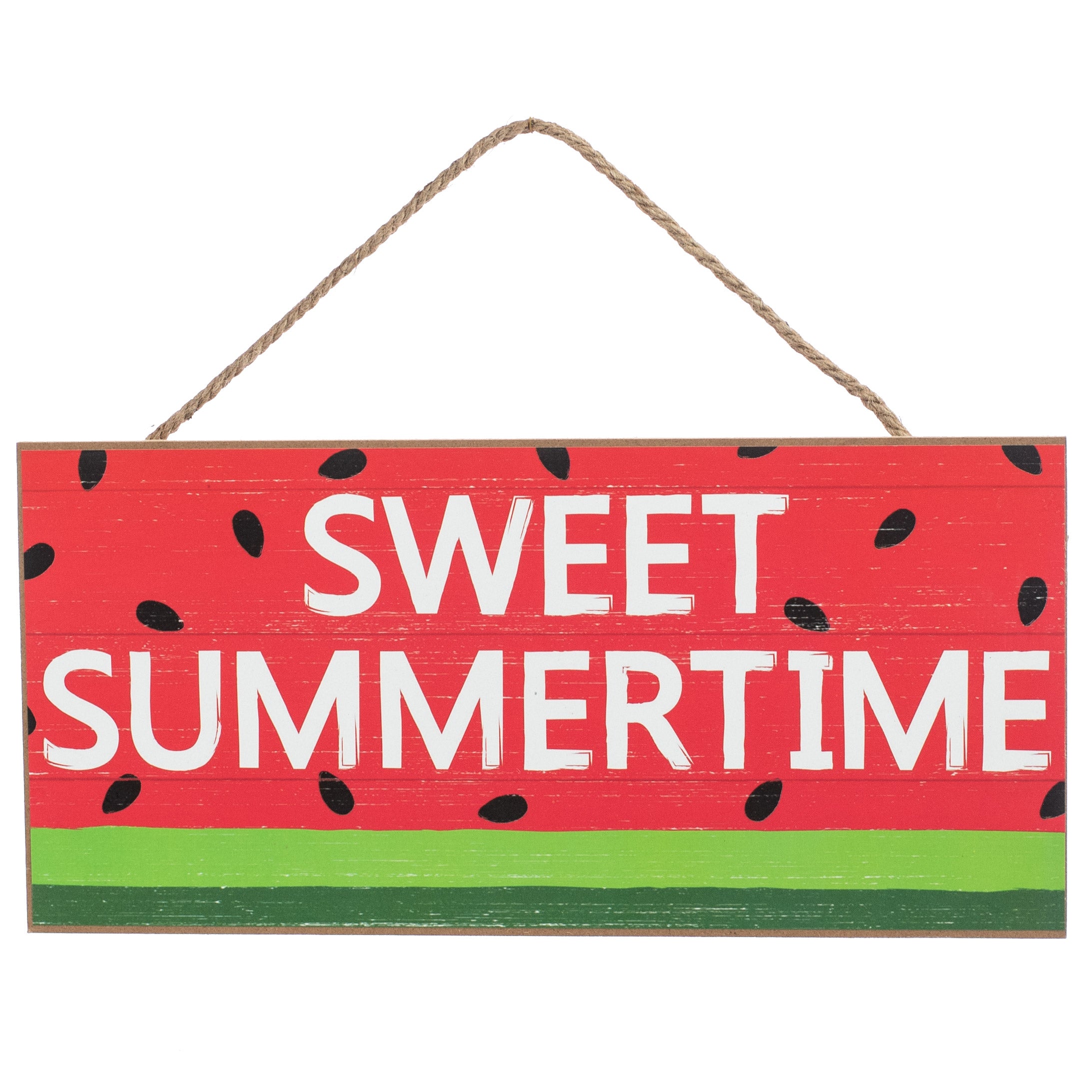 12" Wooden Sign: Summertime Watermelon Item Number: AP8369