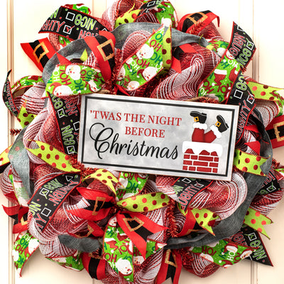 12" Wooden Sign: 'Twas The Night Before Santa Lifestyle Photo