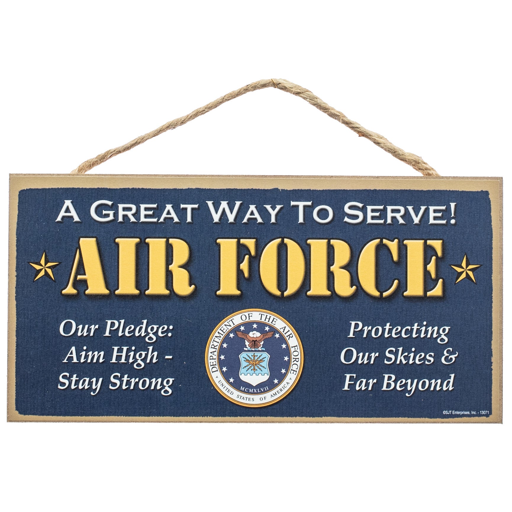 10" Wooden Sign: US Air Force Item Number: 13071