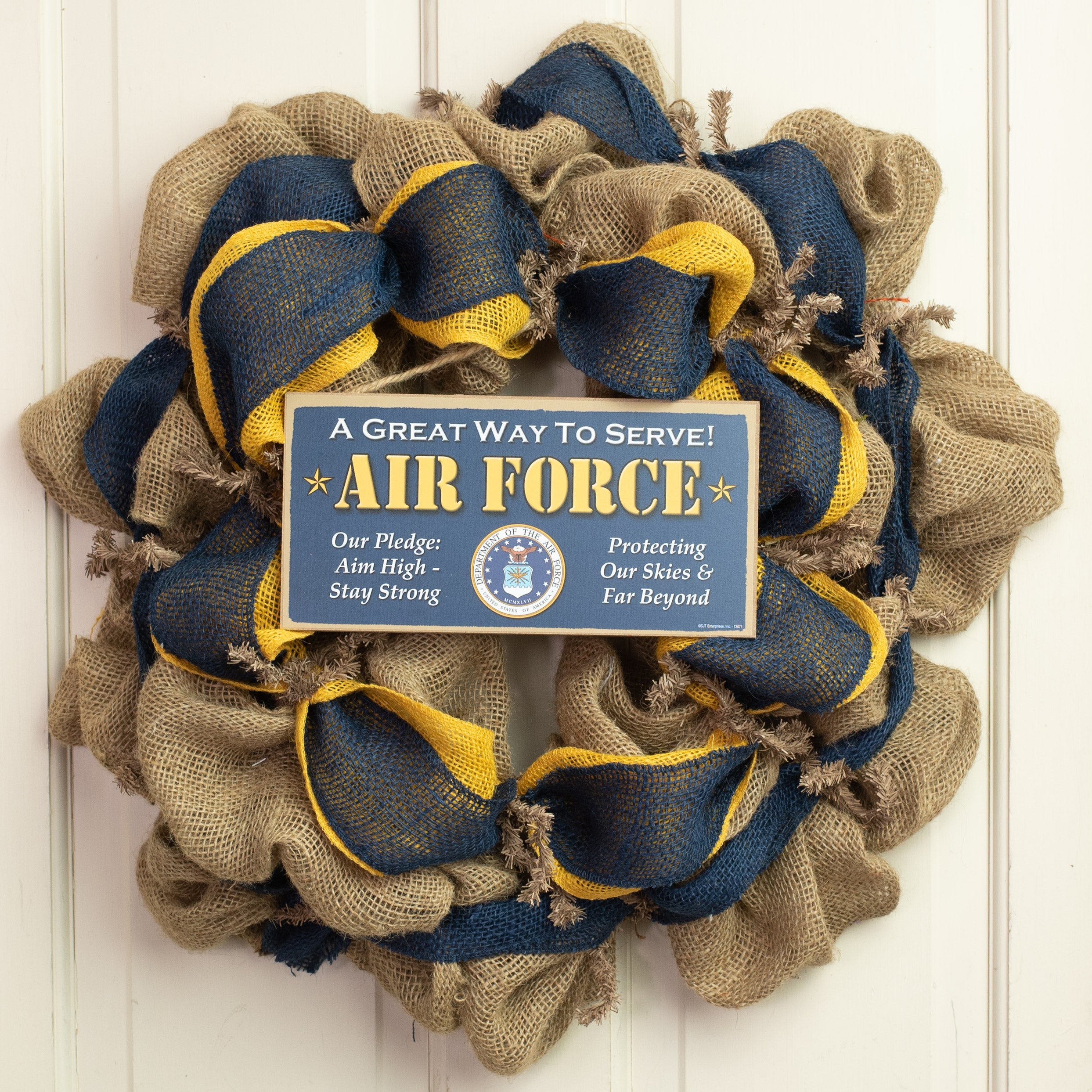 10" Wooden Sign: US Air Force Lifestyle Photo