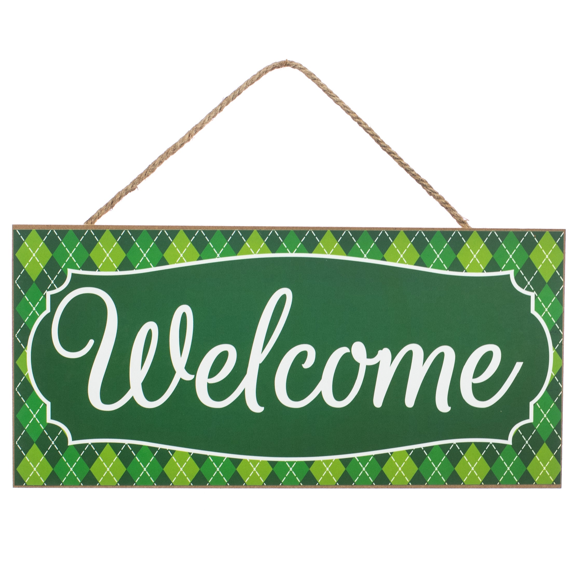 12" Wooden Sign: Welcome Item Number: AP8367