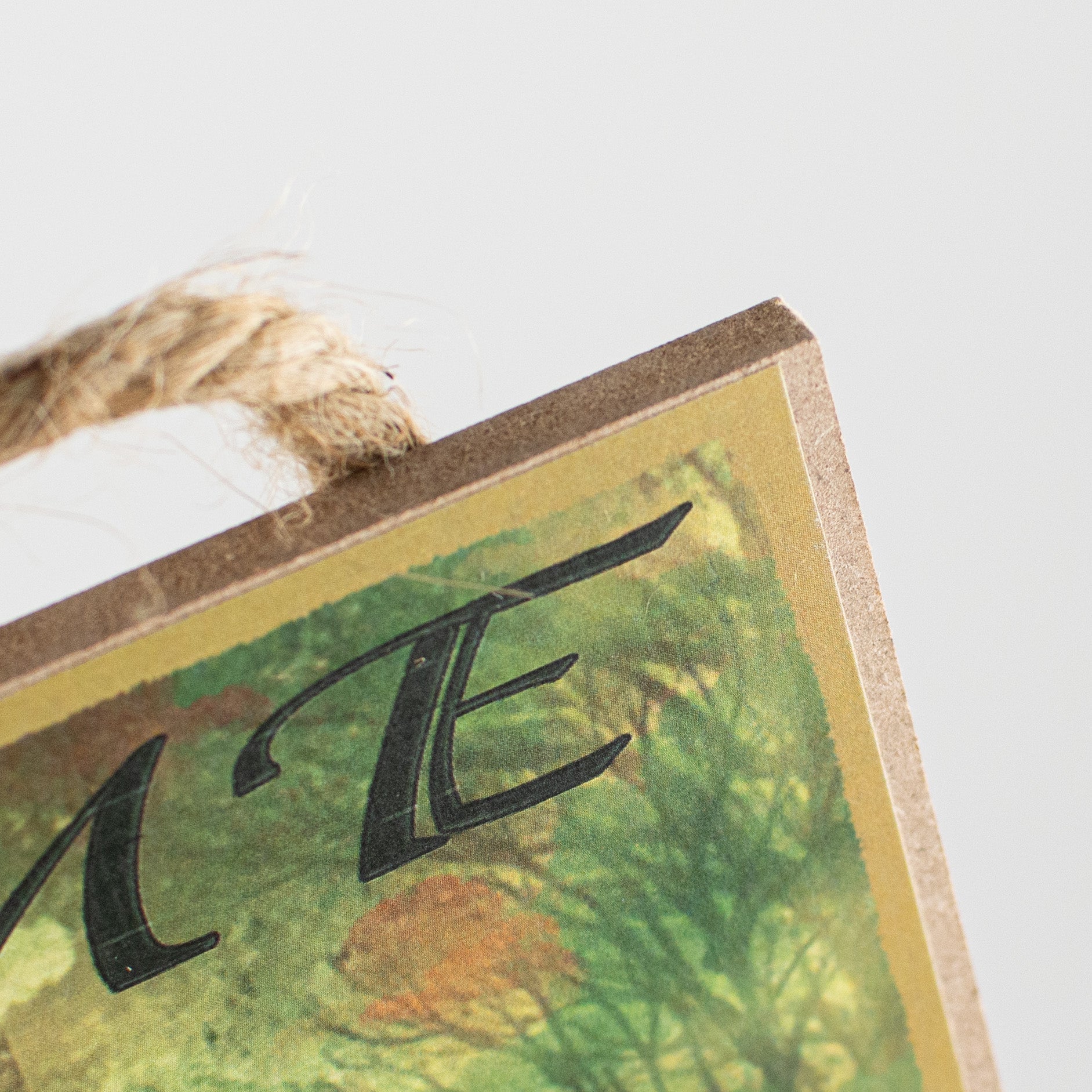 10" Wooden Sign: Welcome to our Hunting Getaway detail photo 3