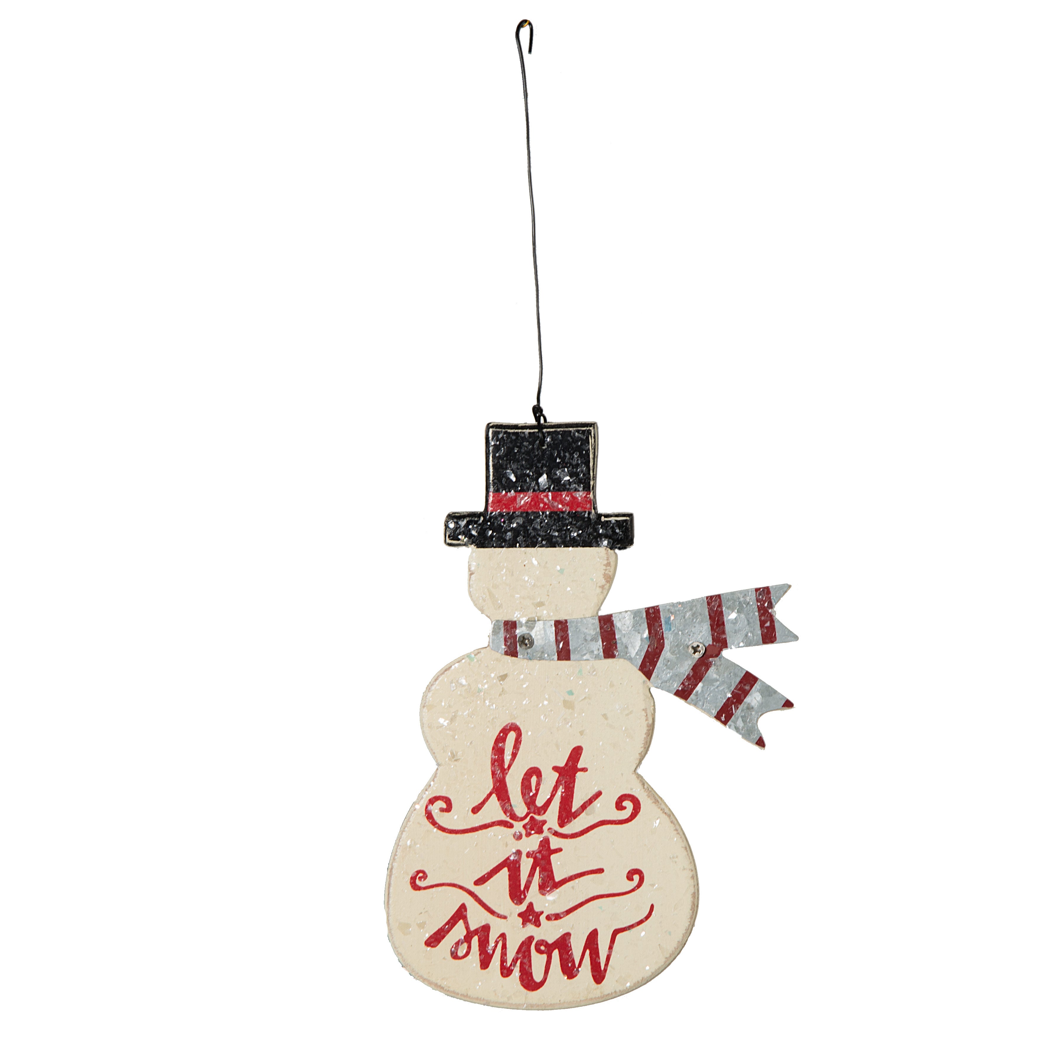 6" Wooden Snowman Ornament Item Number: 32509