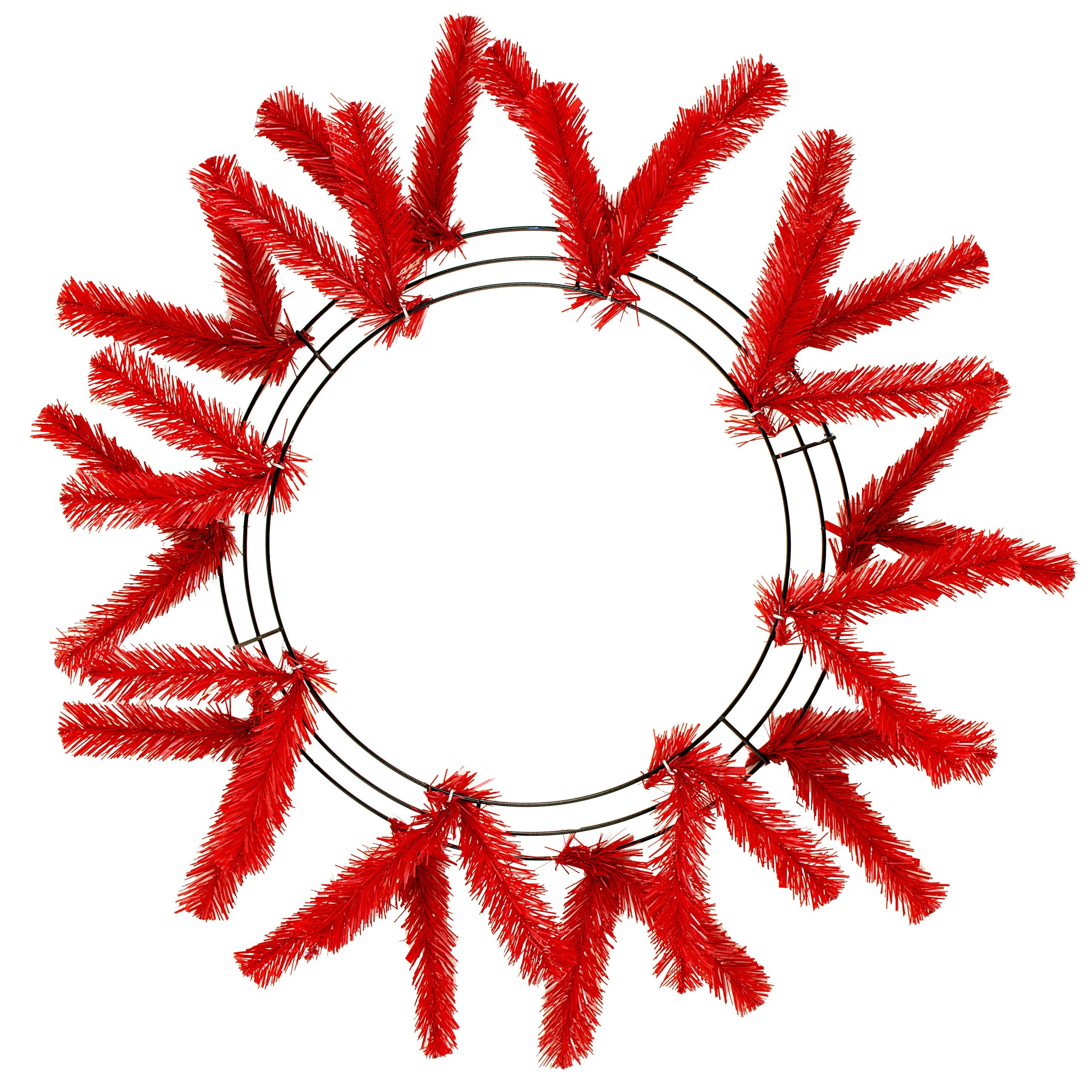 15-24" Work Wreath Form: Red Item Number: XX748824