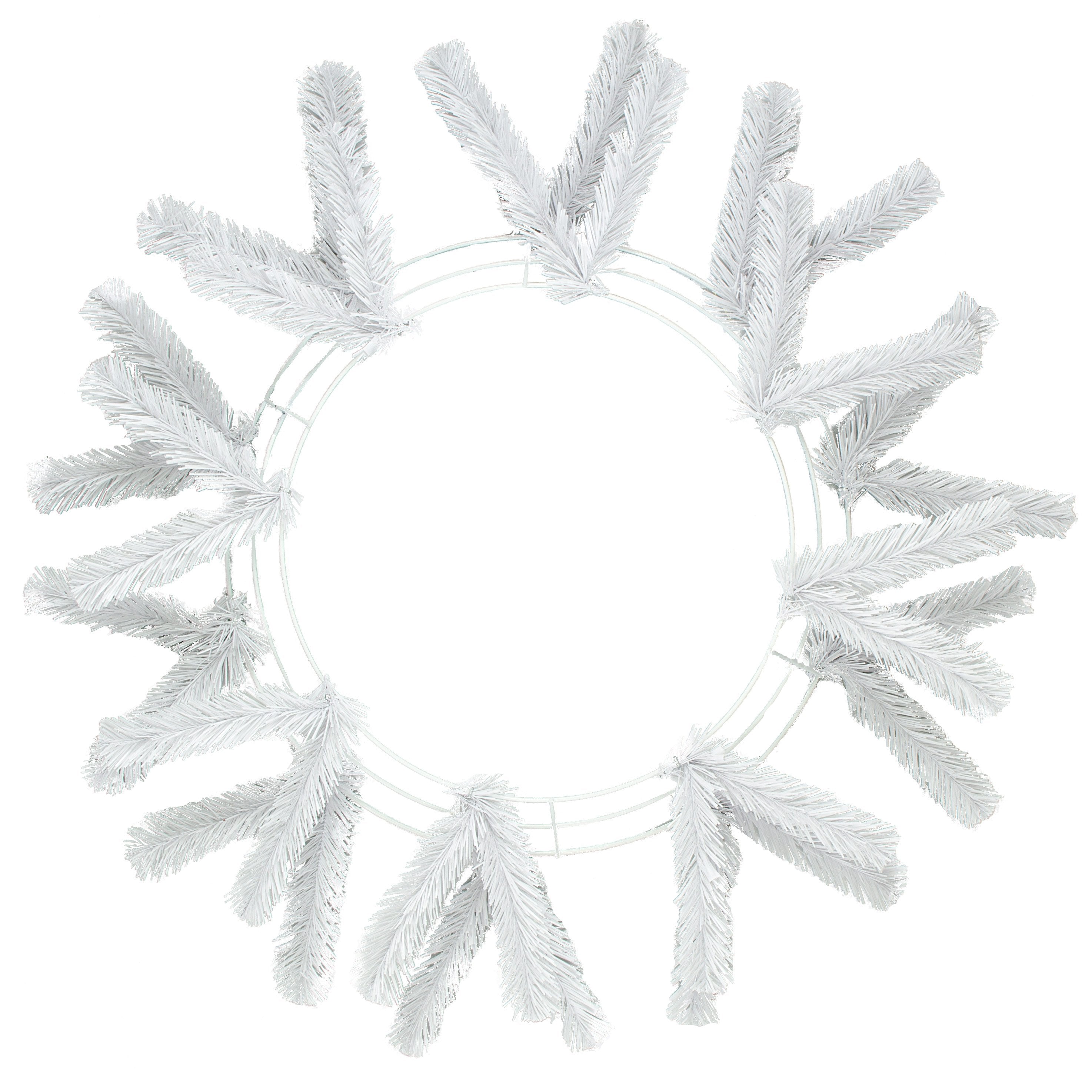 15-24" Work Wreath Form: White Item Number: XX748827
