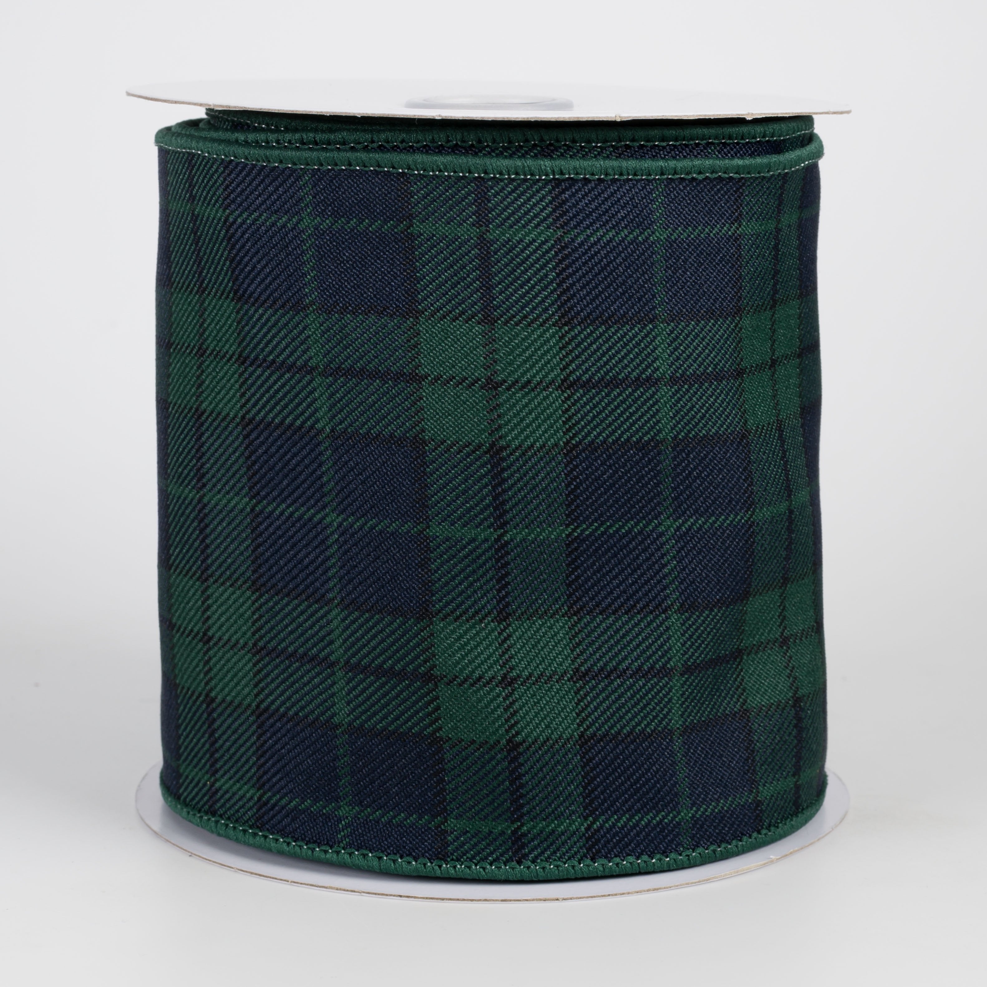 4" Woven Tartan Ribbon: Preppy Black Watch Plaid (10 Yards) Item Number: RGH156073