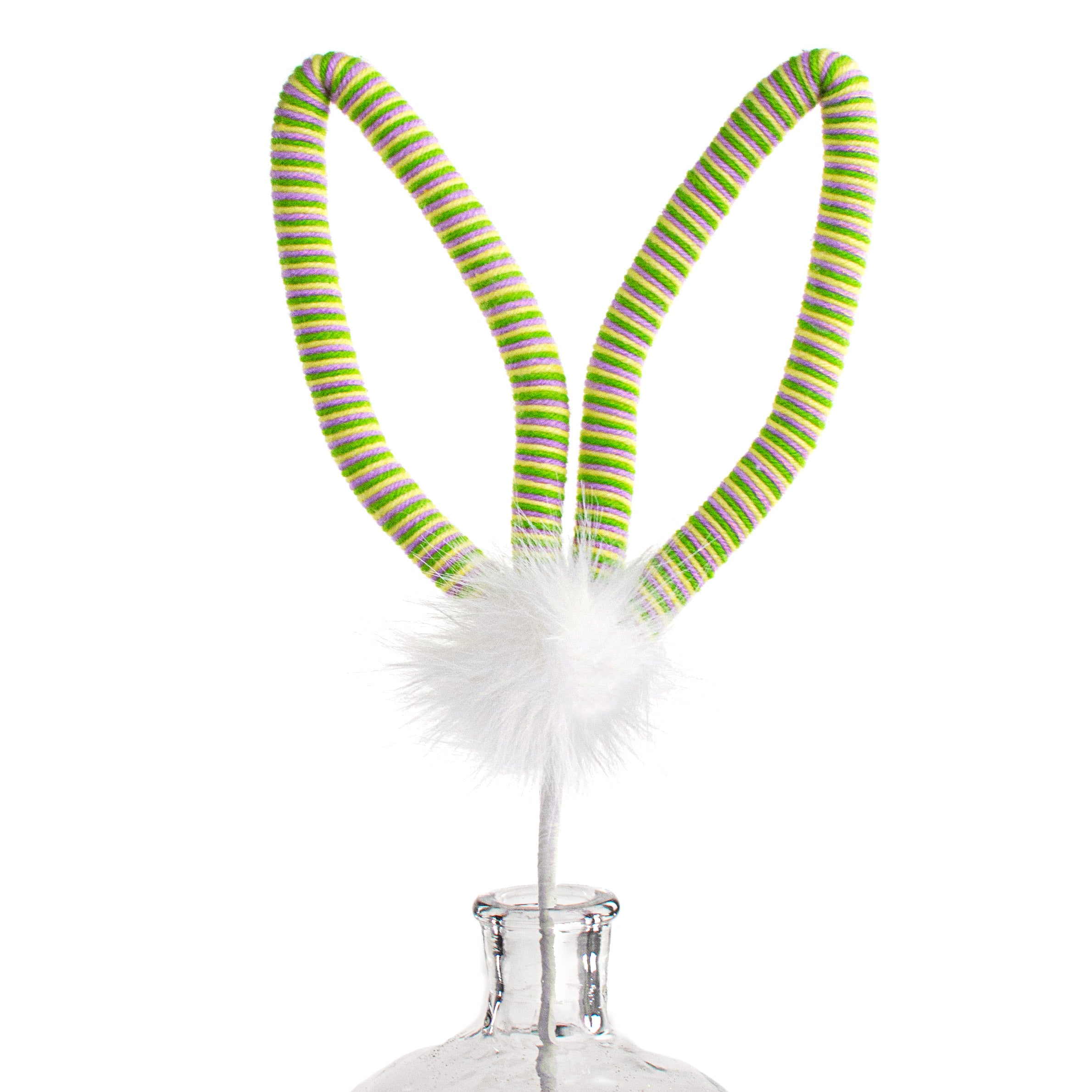 23" Yarn Rabbit Ears Pick: Green Item Number: 277249