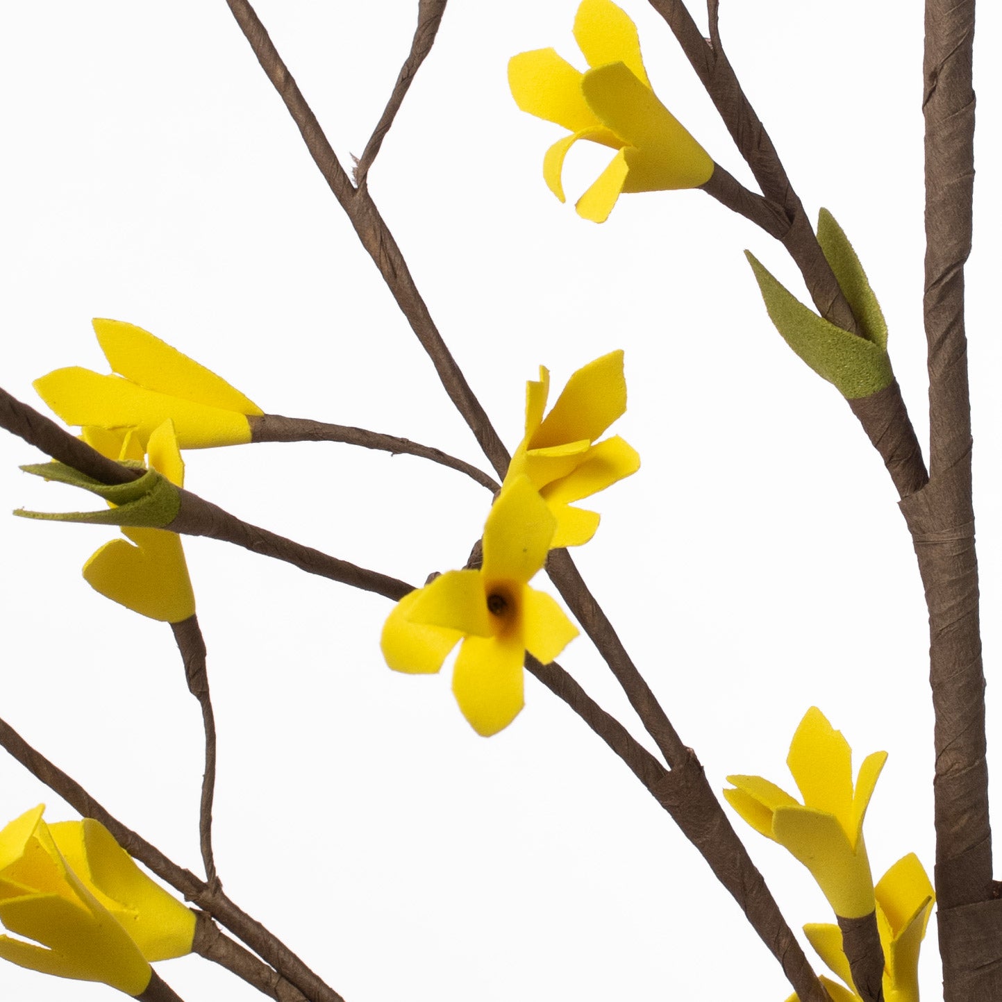 34" Yellow Forsythia Leaf Spray Lifestyle Photo
