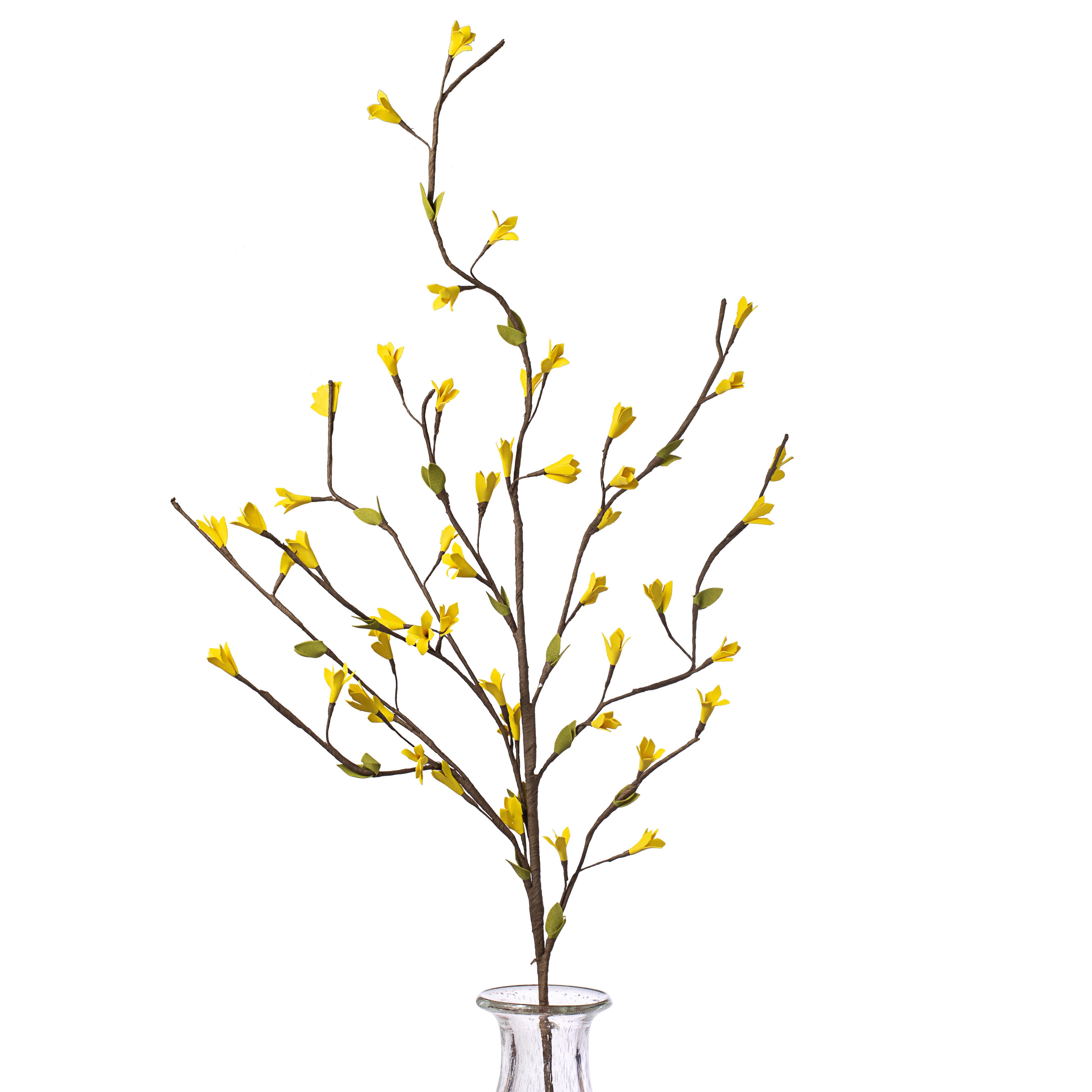 34" Yellow Forsythia Leaf Spray Item Number: FH7816