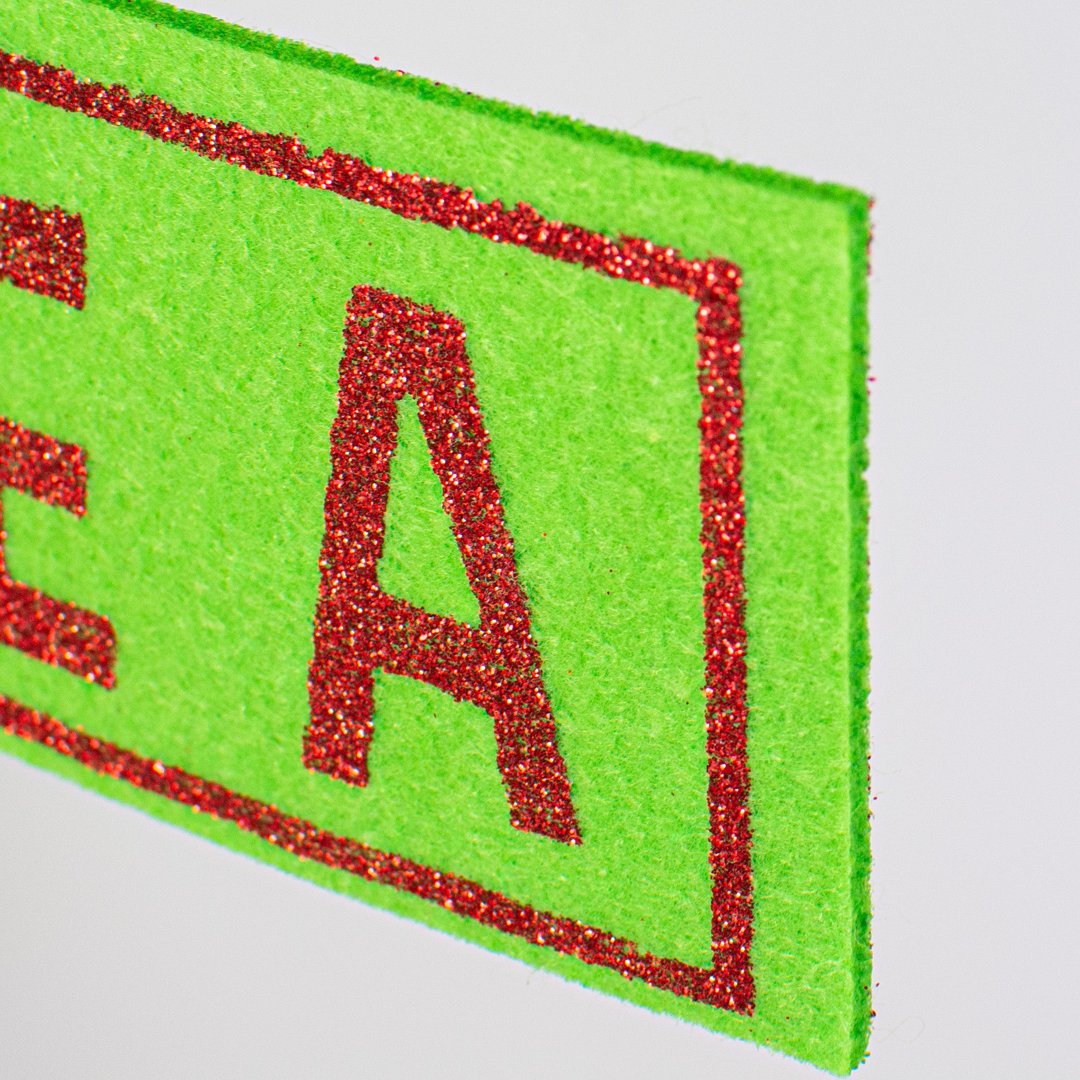 You're A Mean One Sign & Furry Legs Wreath Accent detail photo 4