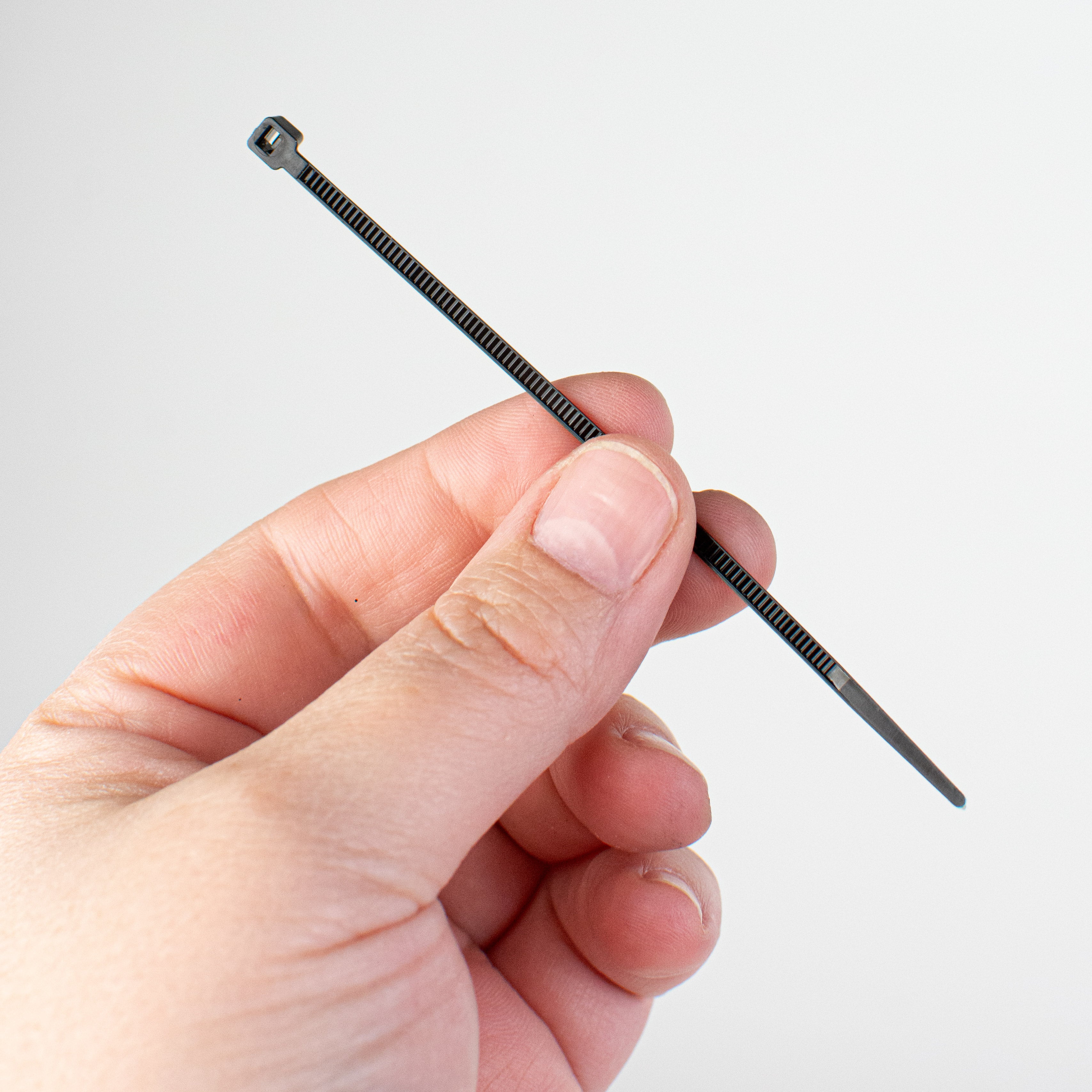 4" Zip Tie: Black (100) Lifestyle Photo