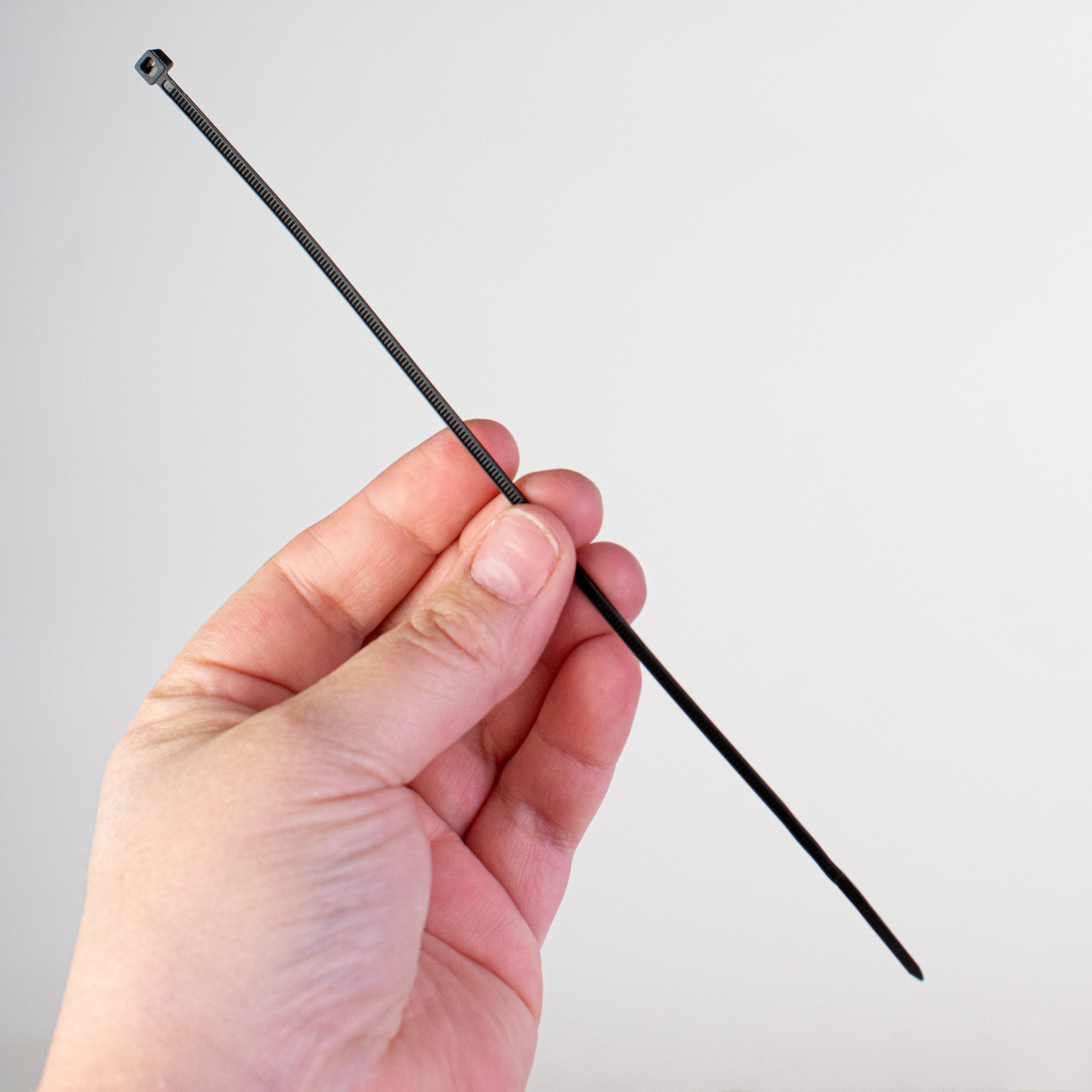 8" Zip Tie: Black (100) Lifestyle Photo
