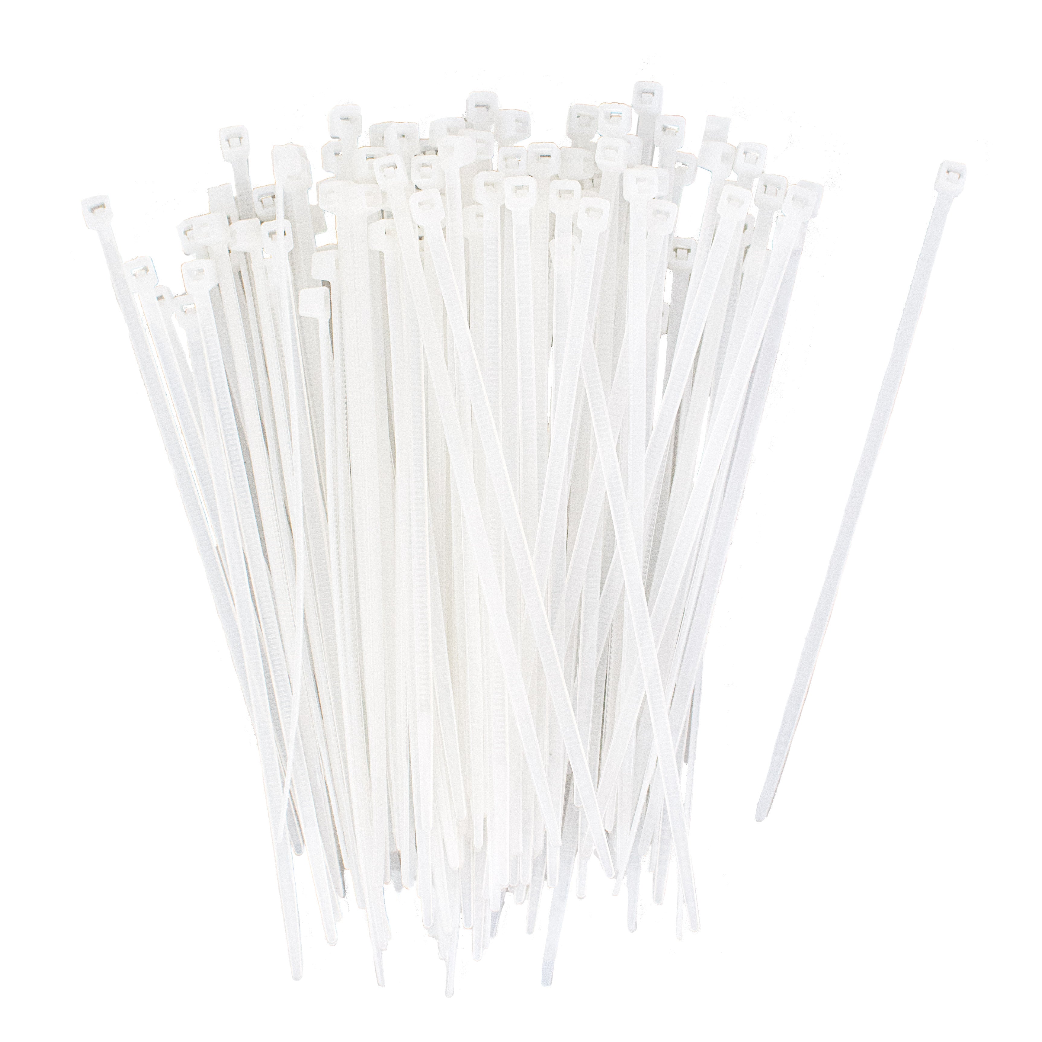 4" Zip Tie: Natural Clear (100) Item Number: N-4-18-9-C