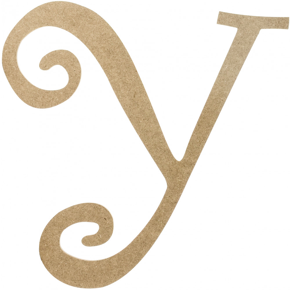 23 Script Circle Monogram Wooden Letter: Y [AB2258 