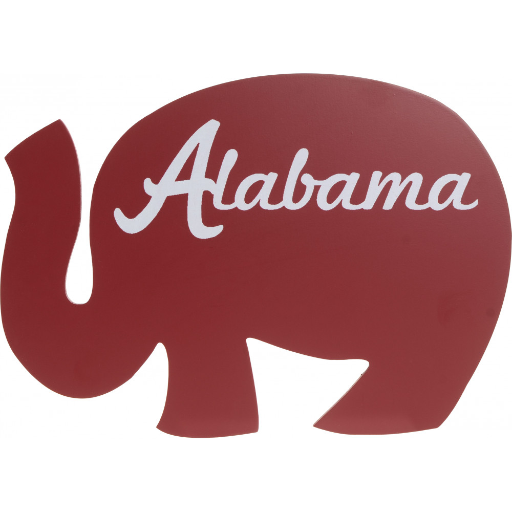 11&quot; Elephant With Alabama Sign: Crimson Red [AB2181] - CraftOutlet.com