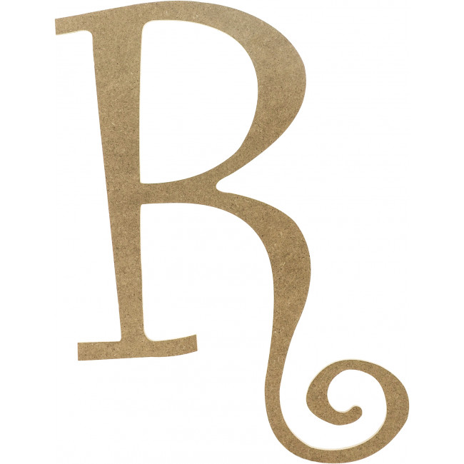 14" Decorative Wooden Curly Letter: R [AB2162 ...