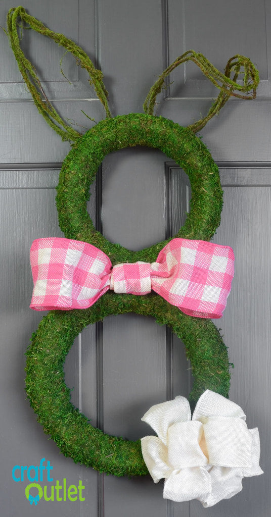 Moss Easter Bunny Wreath