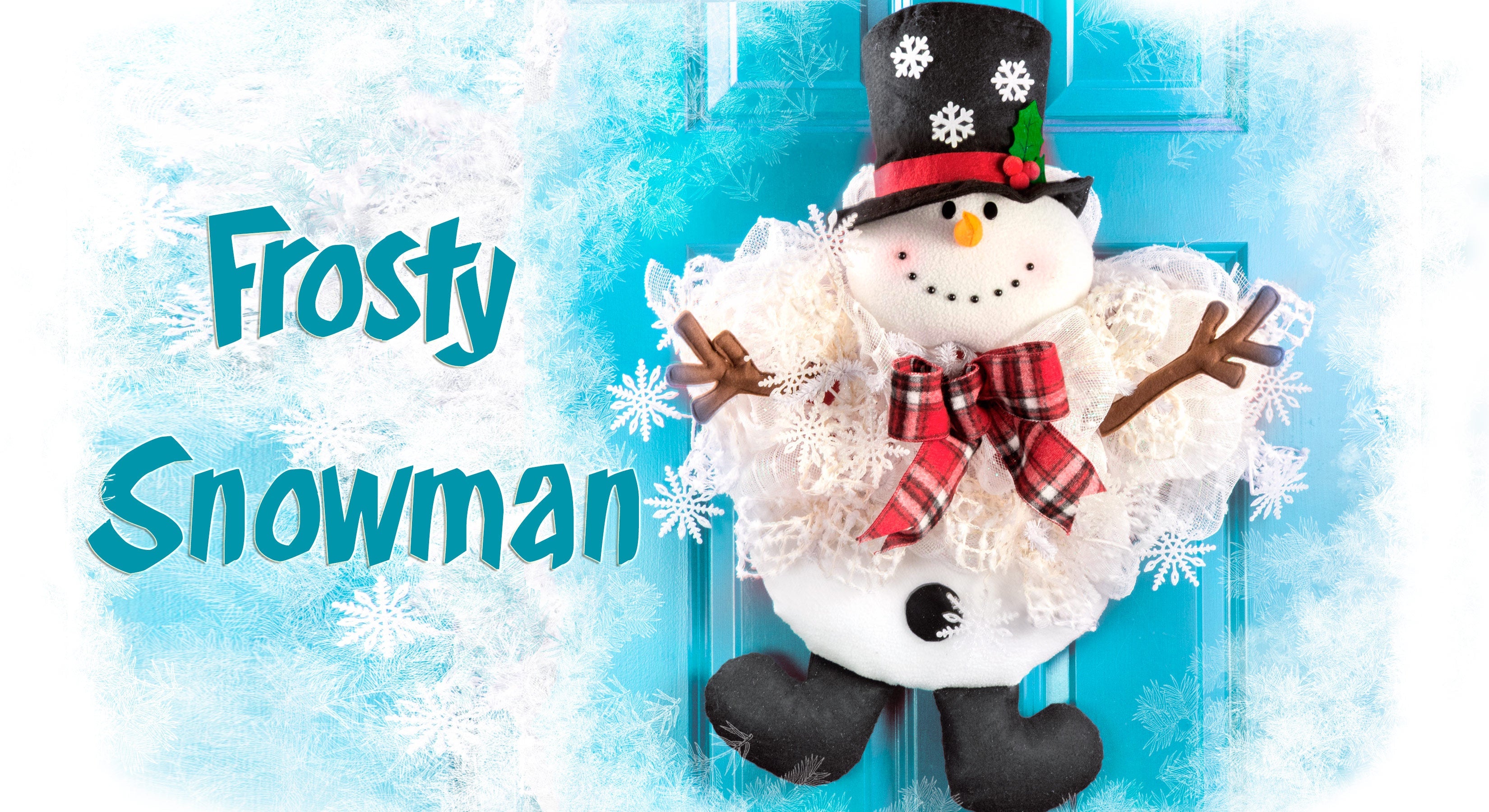 Frosty Snowman: A Christmas Wreath Tutorial