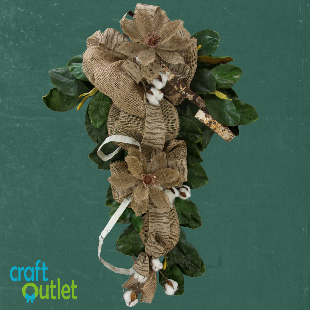 Decorating a Magnolia Swag 2 Ways