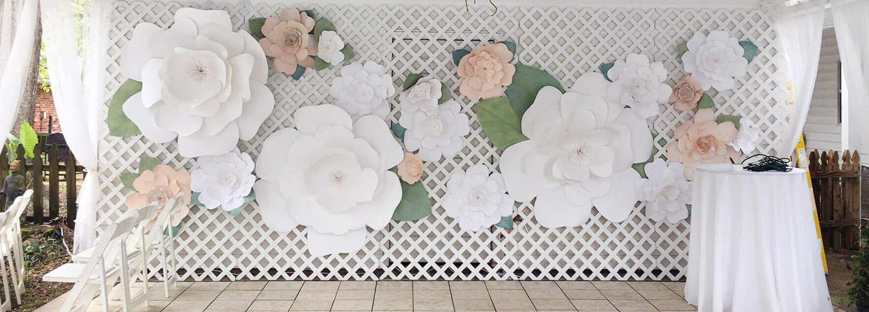Giant Paper Flower Backdrop
